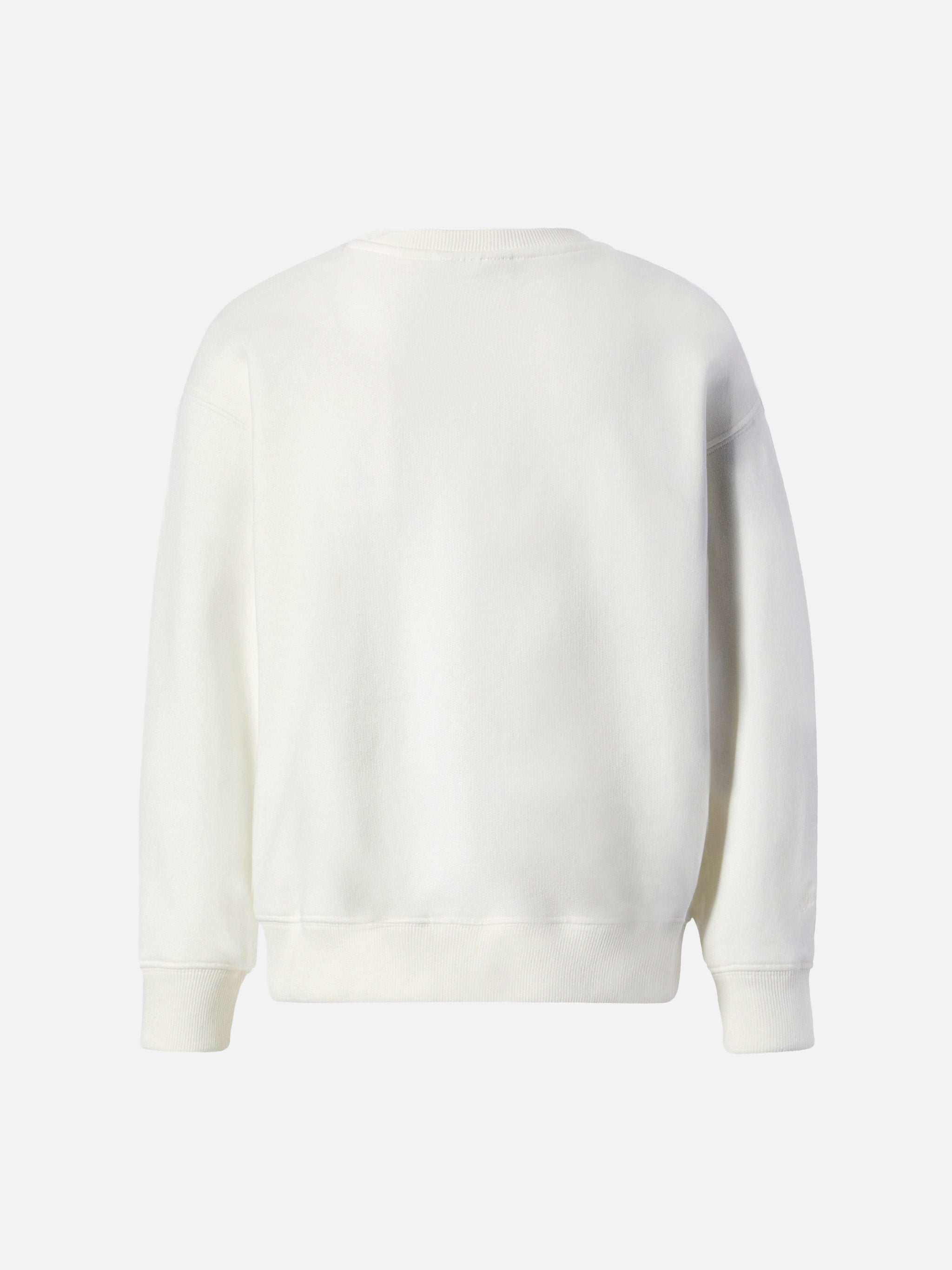 Briony Crewneck Sweatshirt With Bunny Print White