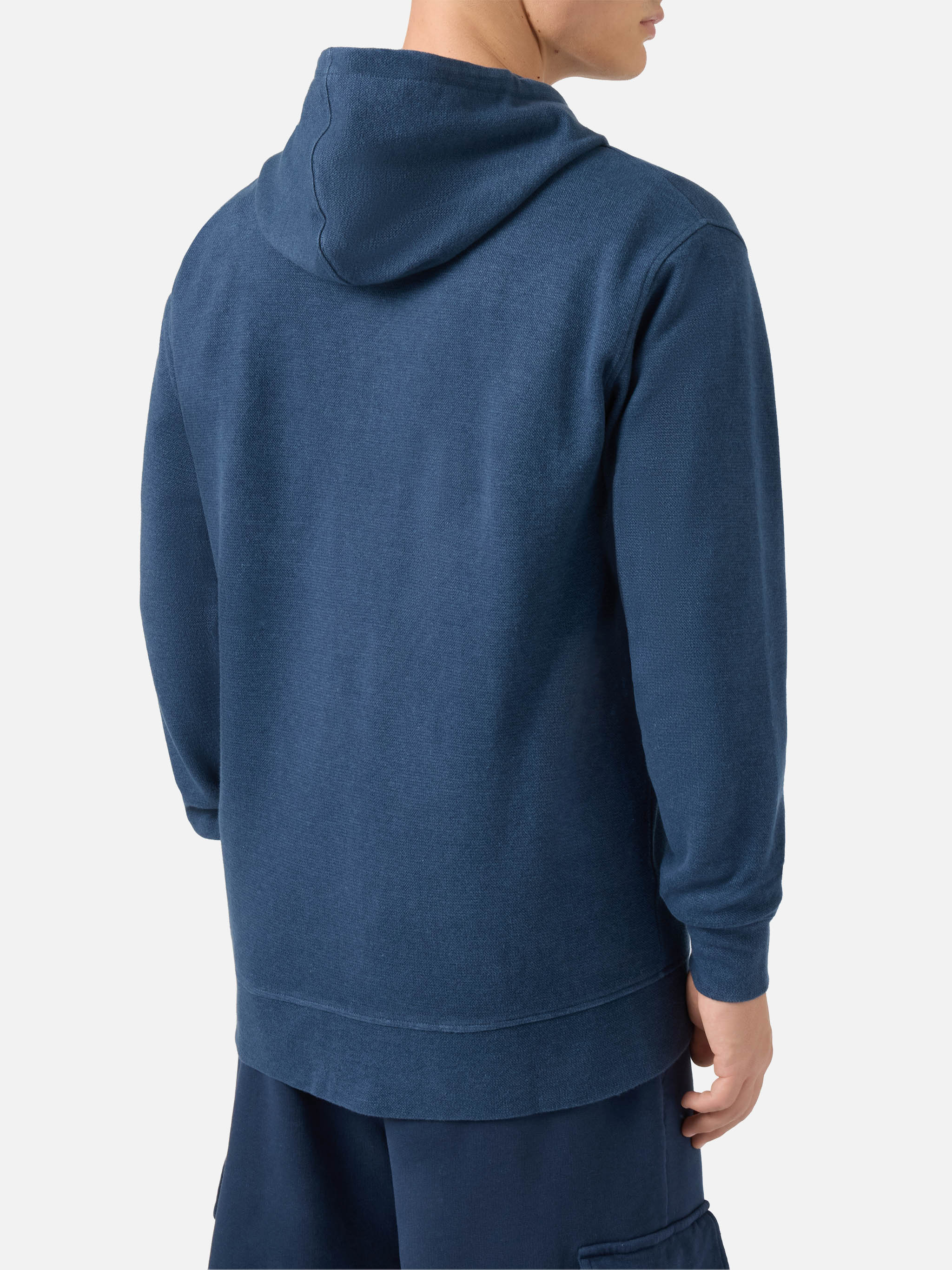 Blue Cotton Zipped Hoodie Barrett Sweatshirt