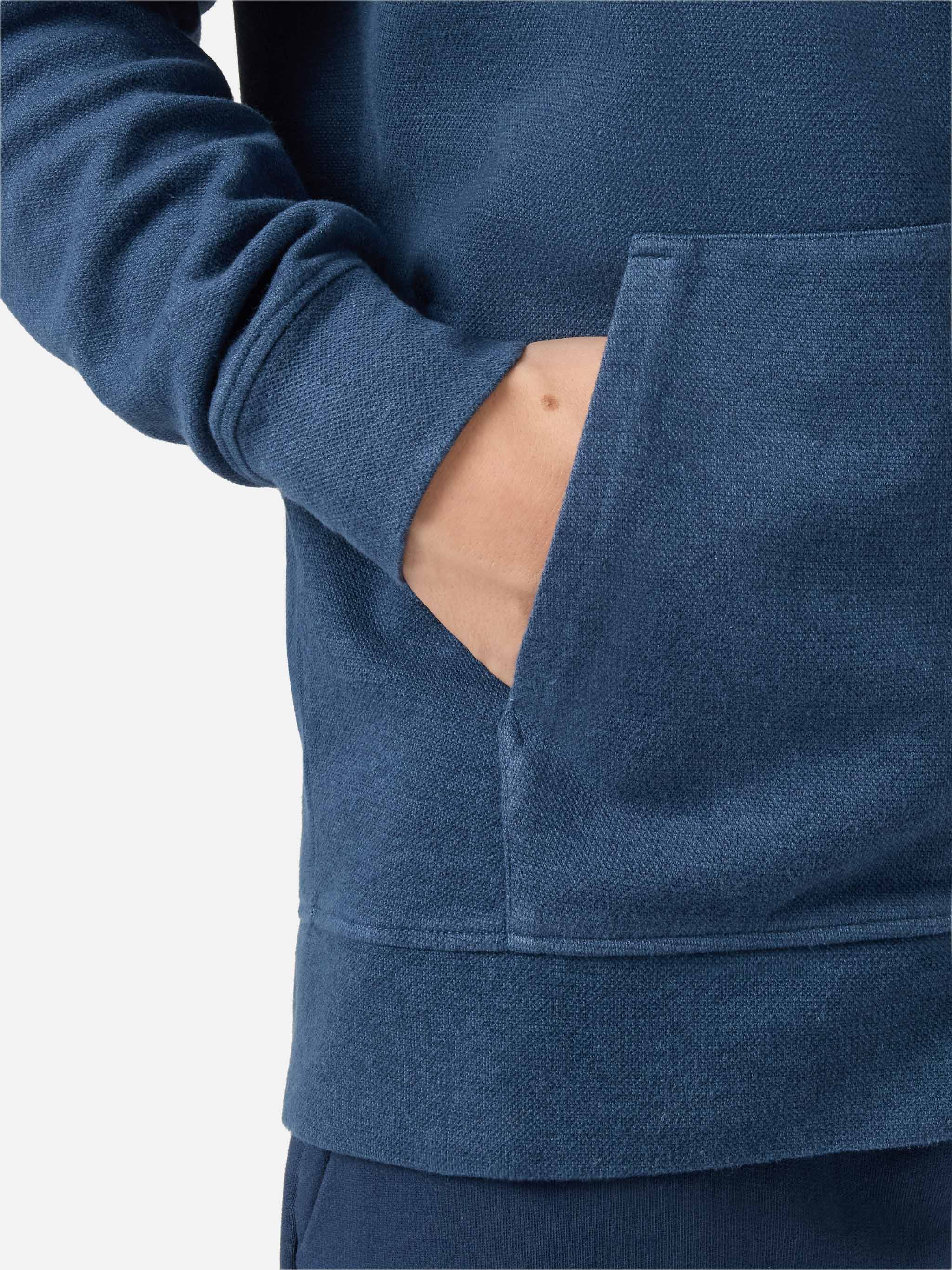 Blue Cotton Zipped Hoodie Barrett Sweatshirt