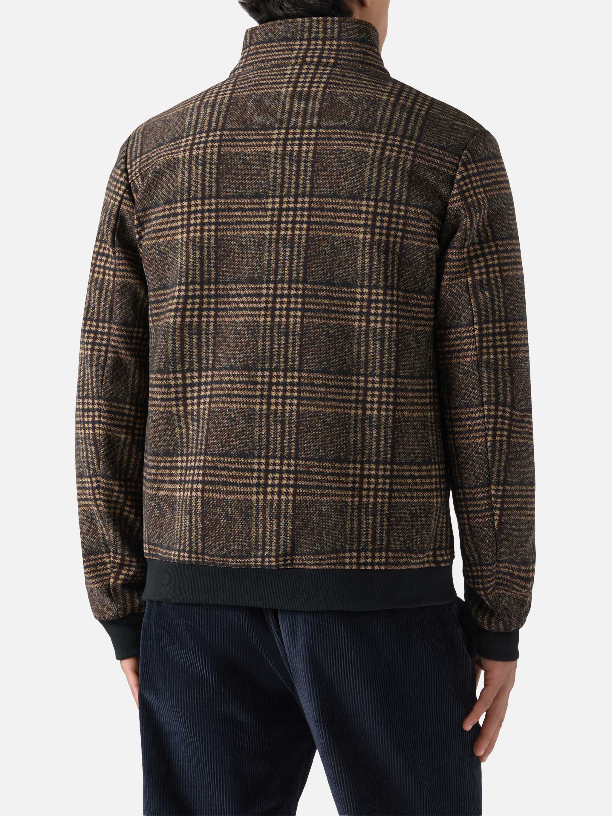 Thermo Jacket Byron With Prince Of Wales Print Brown