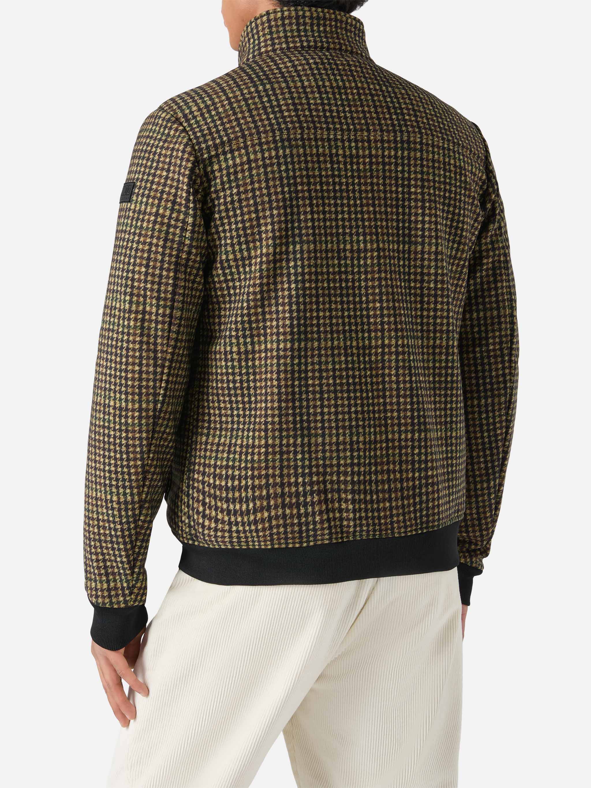 Thermo Jacket Byron With Pied De Poule Print
