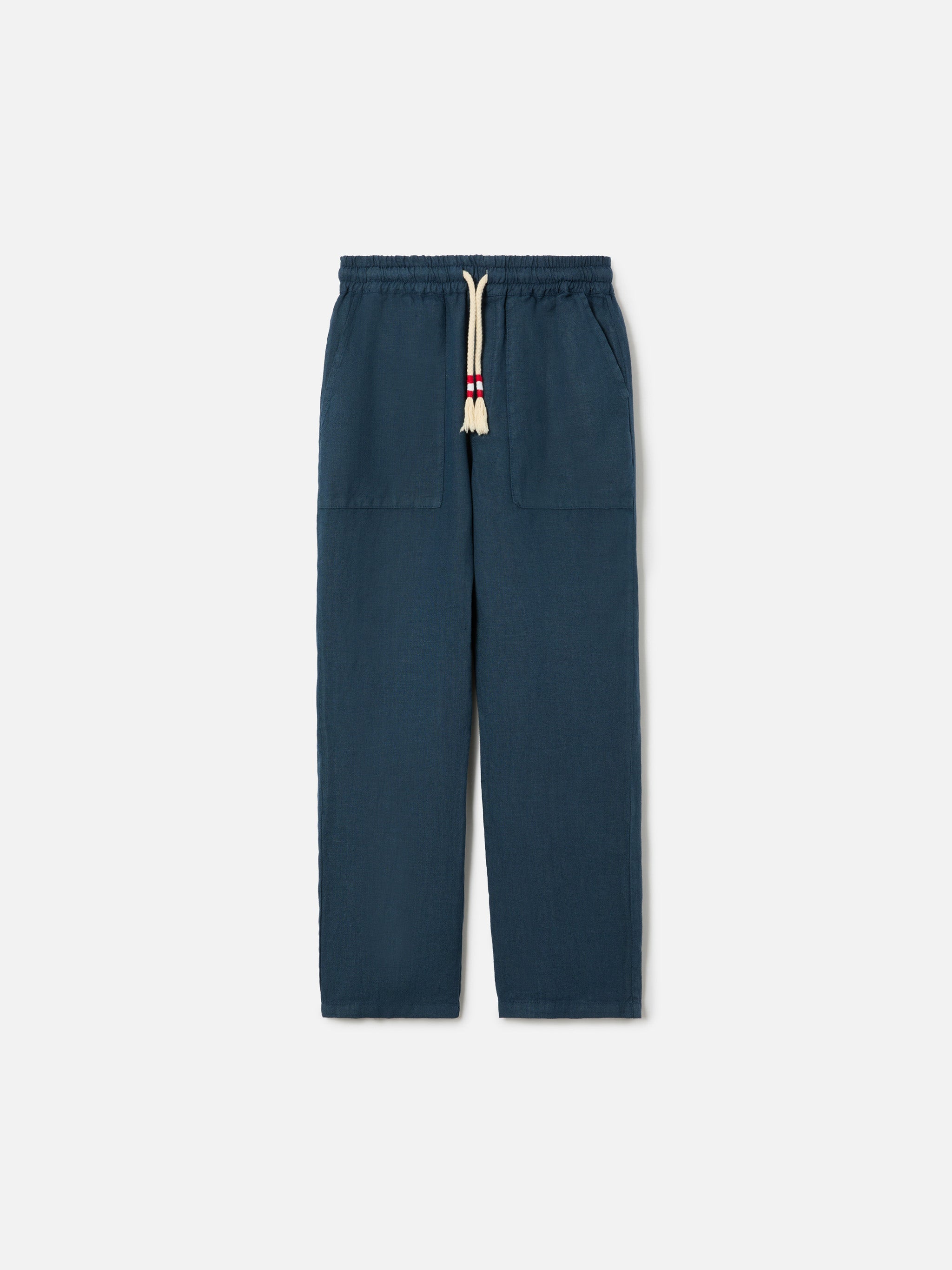 Navy Blue Calais Jr Pants Linen