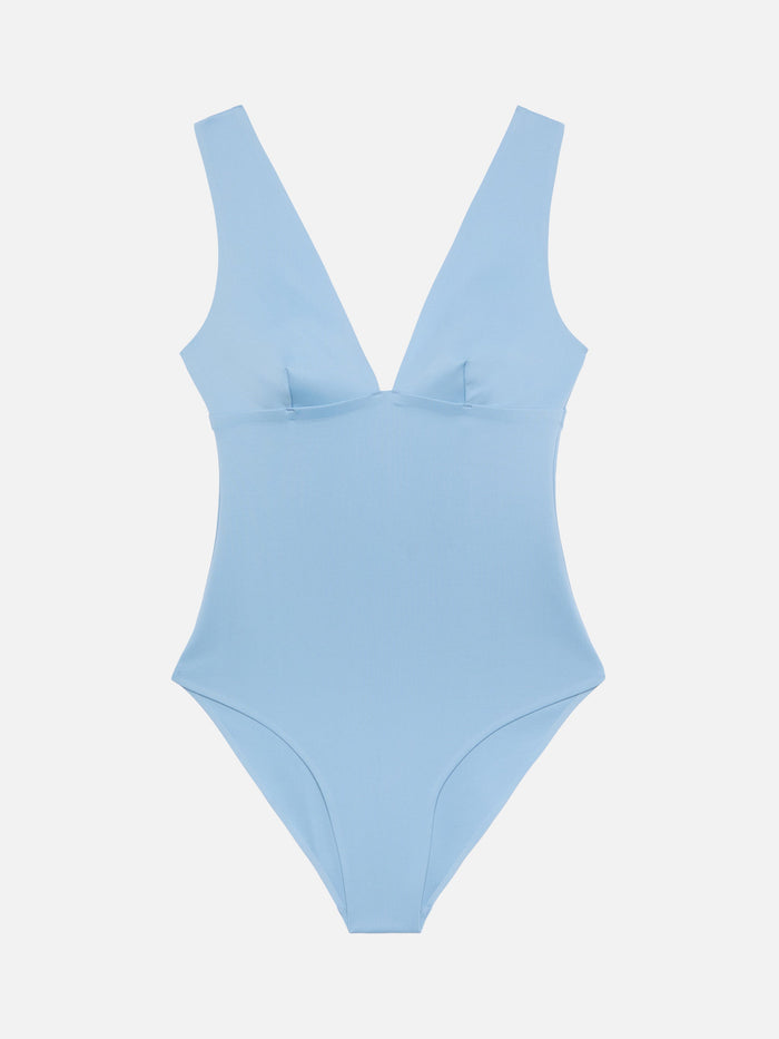 Calliope Brown Heat-Sealed One-Piece Swimsuit Sky One Piece