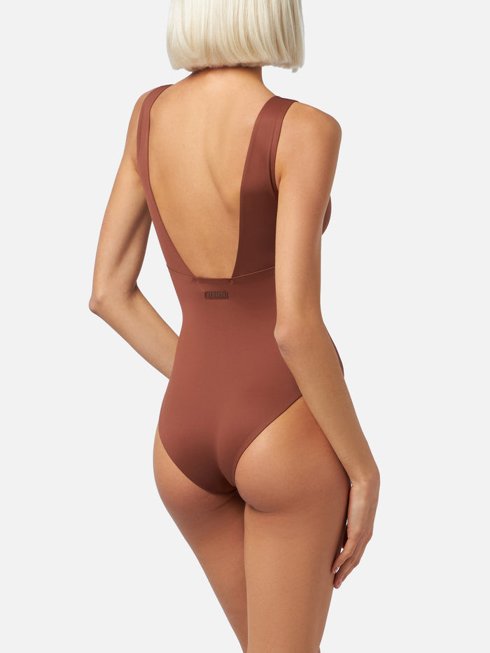 Calliope Heatsealed One-Piece Swimsuit Brown One Piece