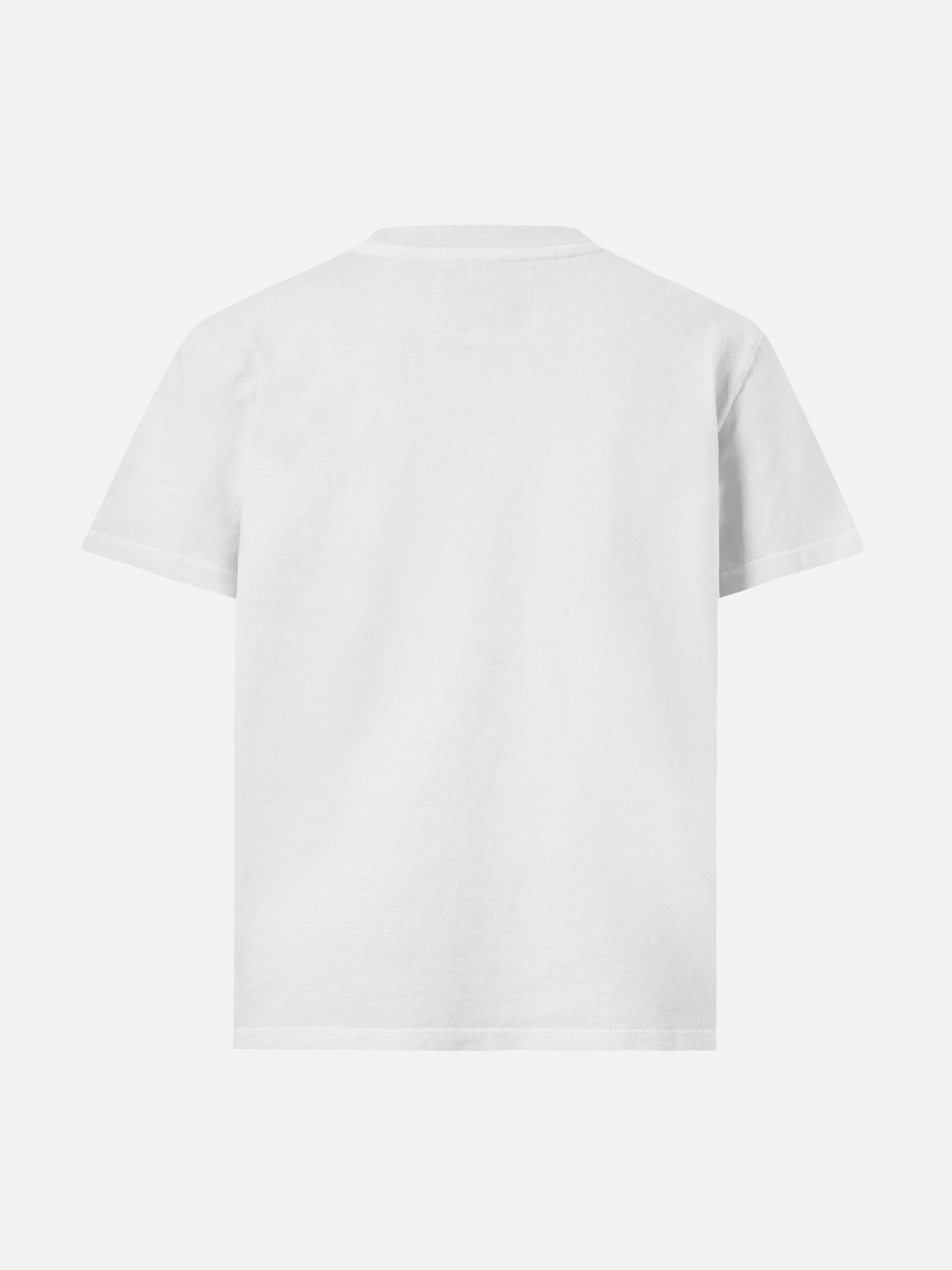Cameron Cotton T-Shirt White With Fotomonello Embroidery