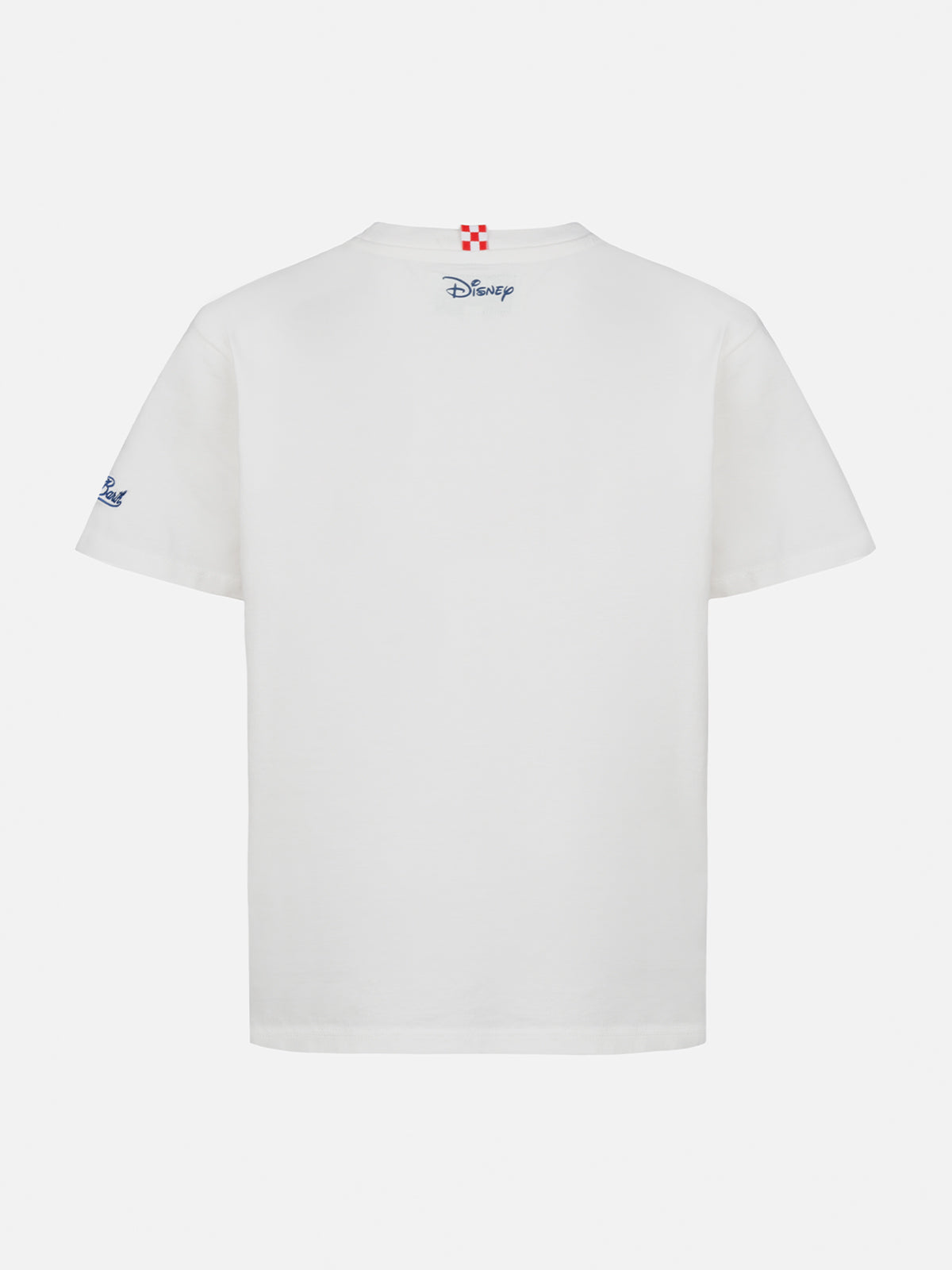 Boy Heavy Cotton T-Shirt Cameron Mickey Print And St. Barth Bomber Embroidery | Disney Special Edition White