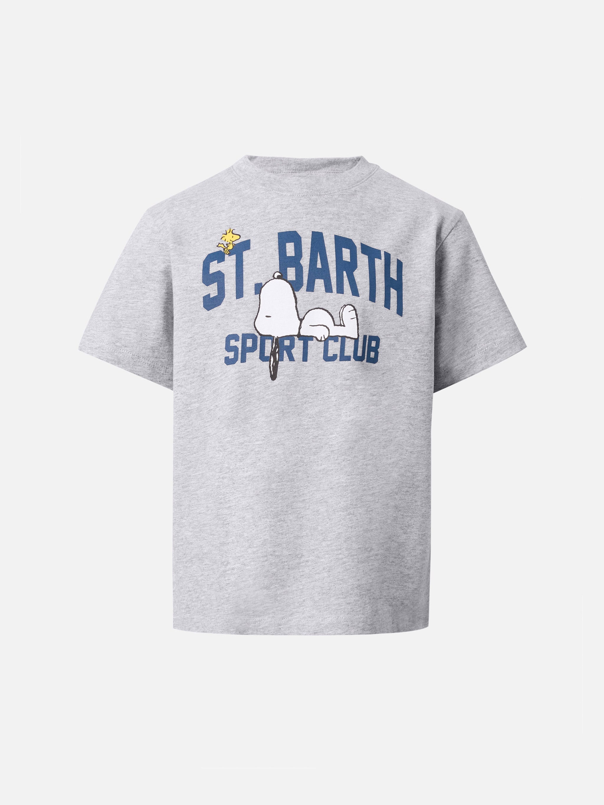 Cameron Cotton T-Shirt Grey With Snoopy St. Barth Sport Club Print | Peanuts Special Edition