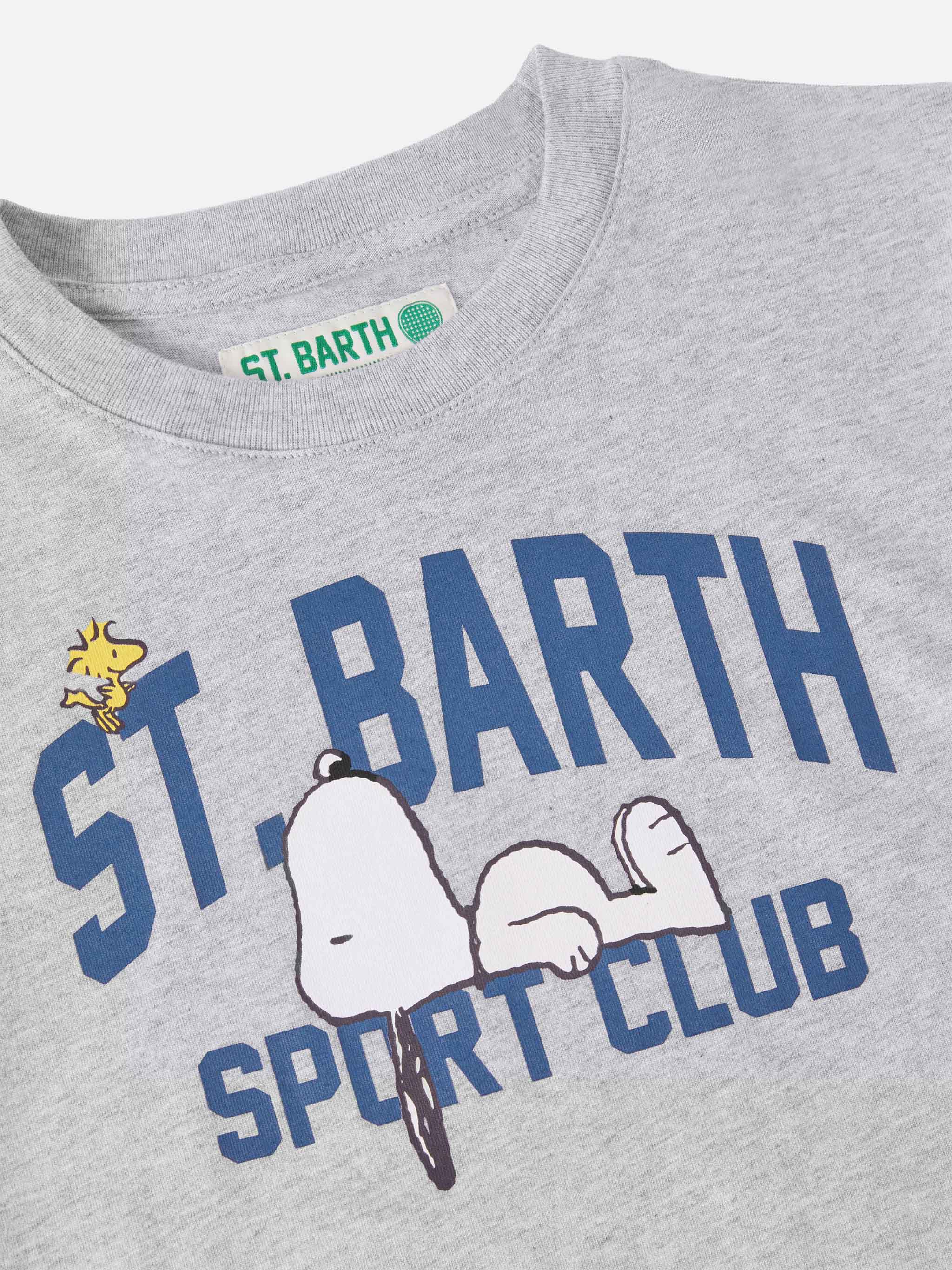 Cameron Cotton T-Shirt Grey With Snoopy St. Barth Sport Club Print | Peanuts Special Edition
