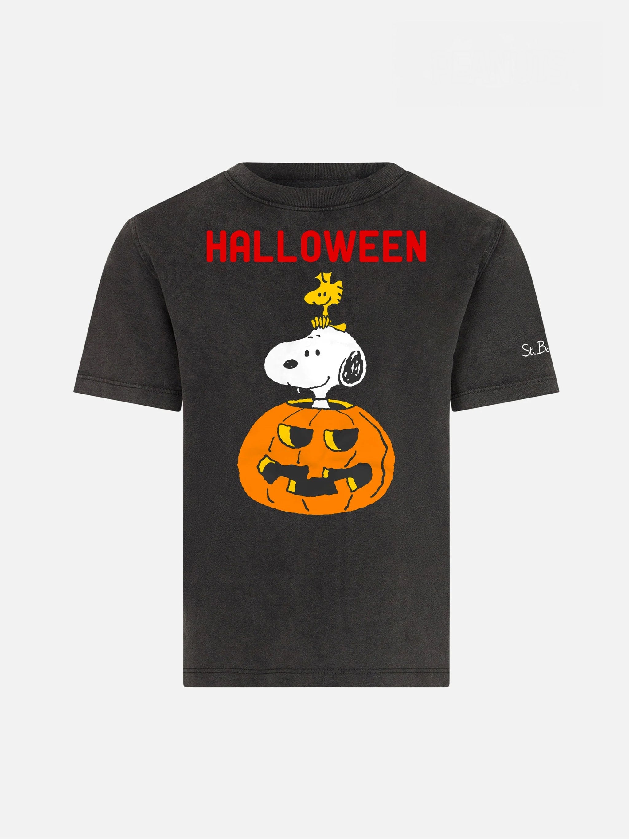 Kid T-Shirt With Halloween Print | Snoopy - Peanuts™ Special Edition Black