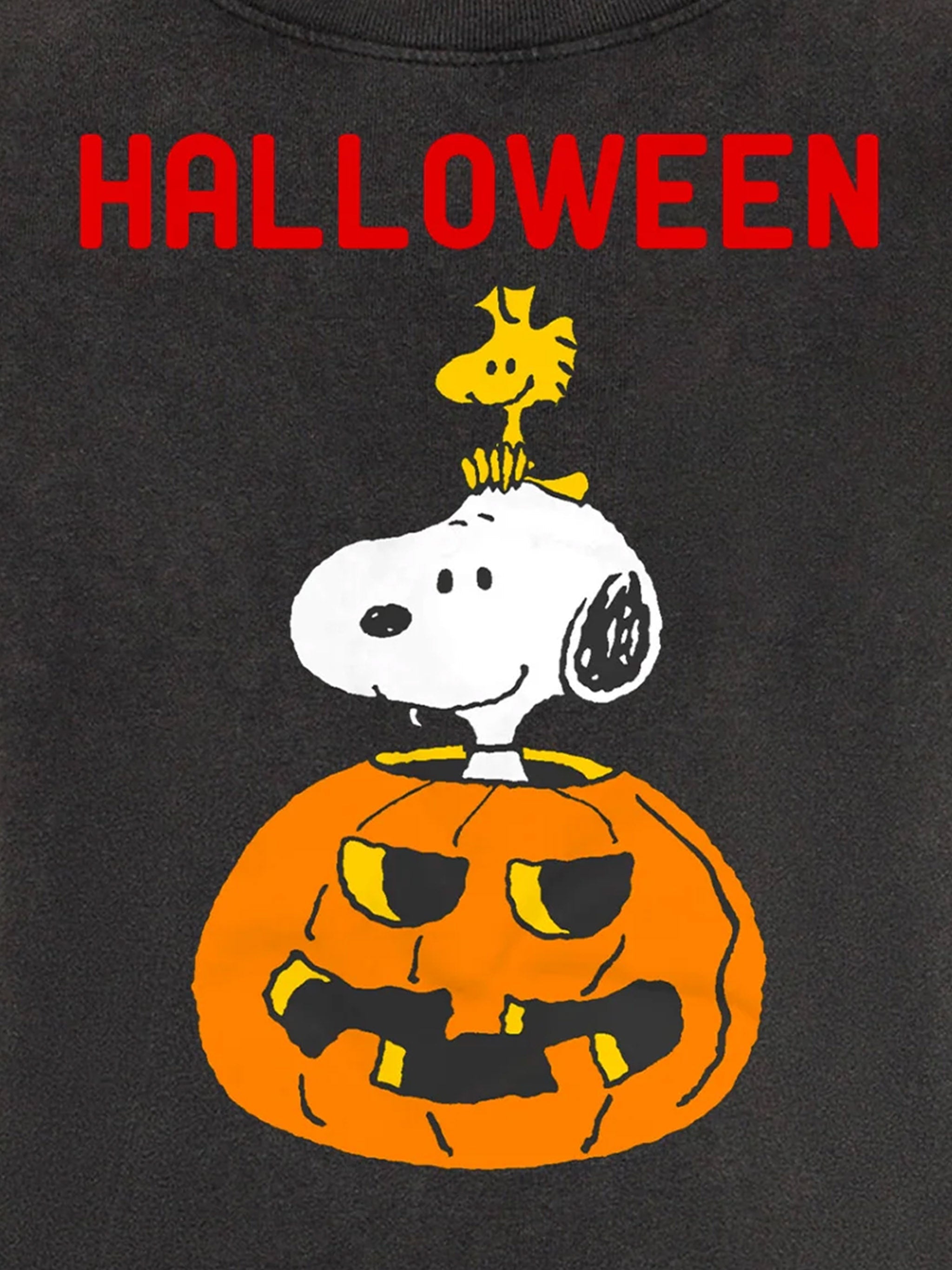 Kid T-Shirt With Halloween Print | Snoopy - Peanuts™ Special Edition Black