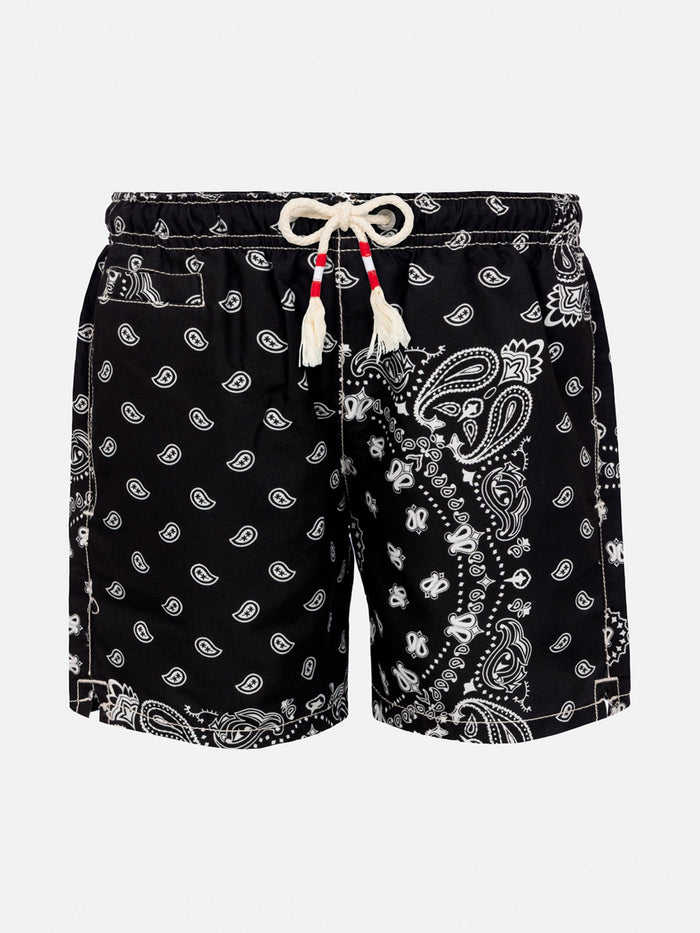 Mid-Length Swim-Shorts Caprese Jr With Bandana Print __single__ Swimshort