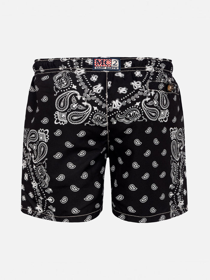 Mid-Length Swim-Shorts Caprese Jr With Bandana Print __single__ Swimshort