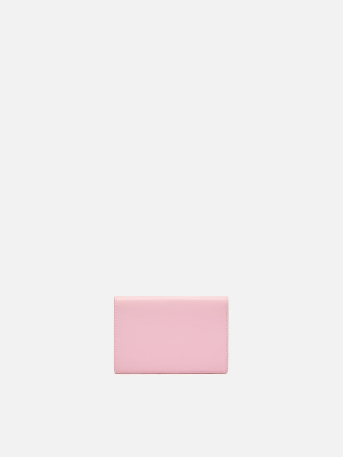 Card Holder Pink Leather Small Accessories