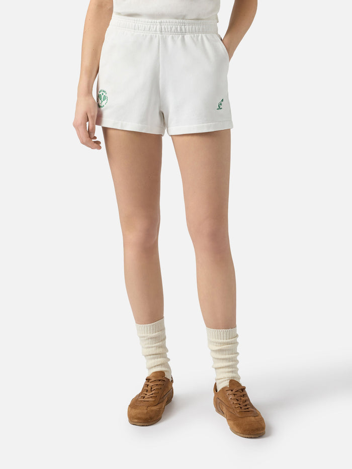 Cate Cotton Pull-Up Shorts | Special Edition White Pant