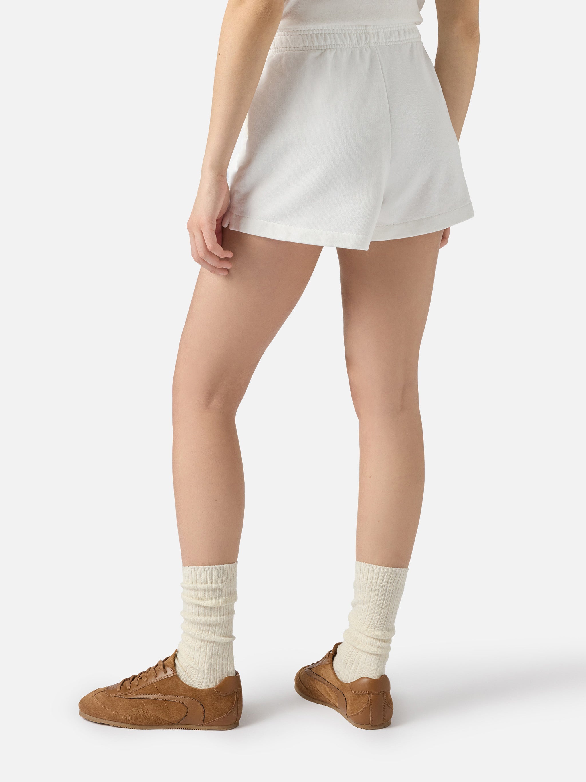 Cate Cotton Pull-Up Shorts | Special Edition White Pant