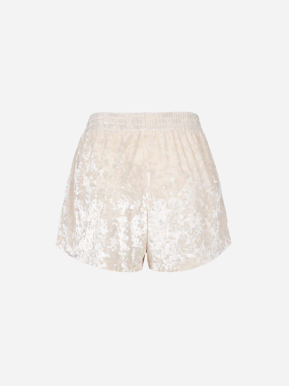 Cream Chenille Cate Pull Up Shorts White Pant