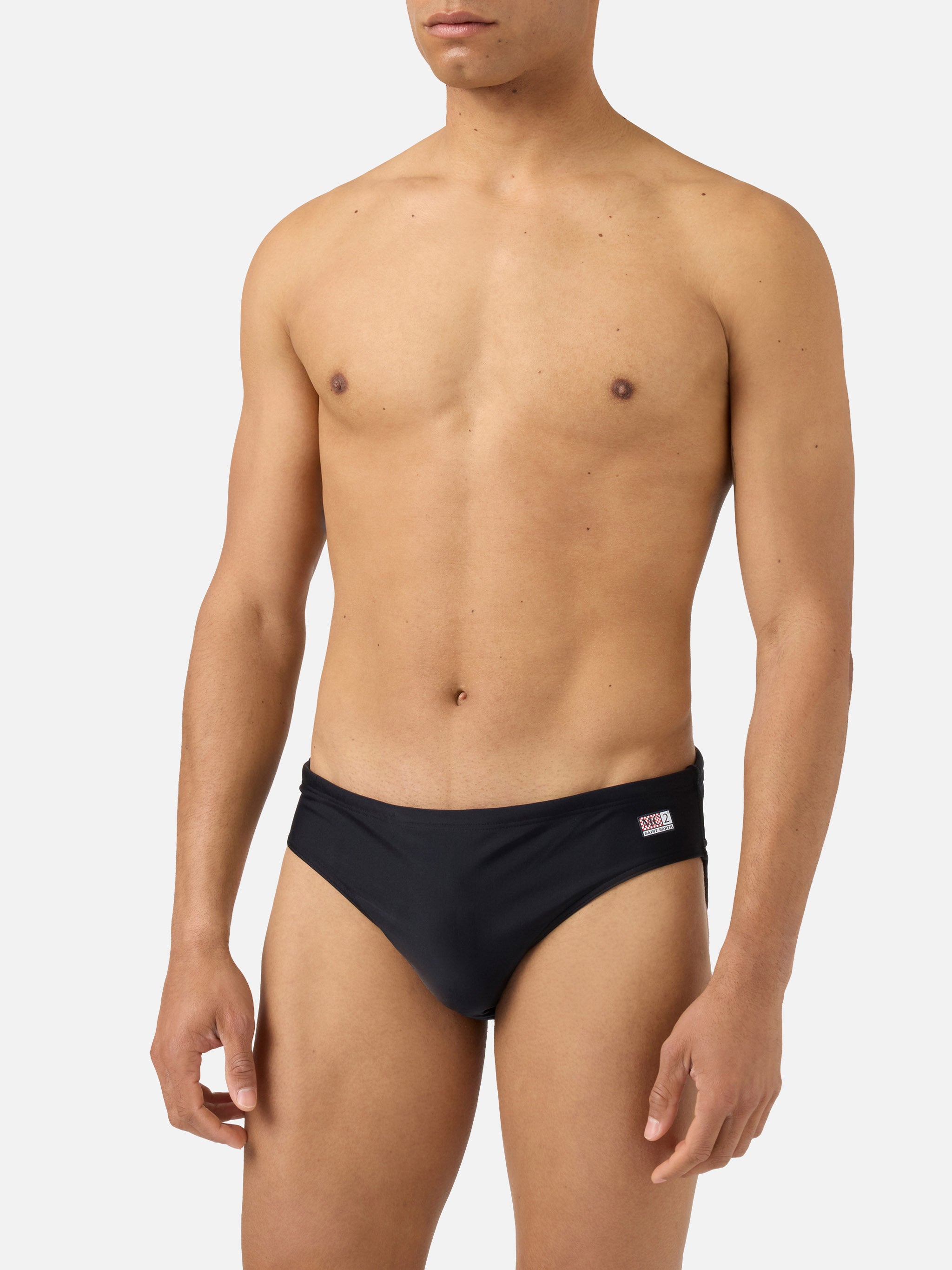 Cayo Solid Black Swim Briefs Brief / Slip