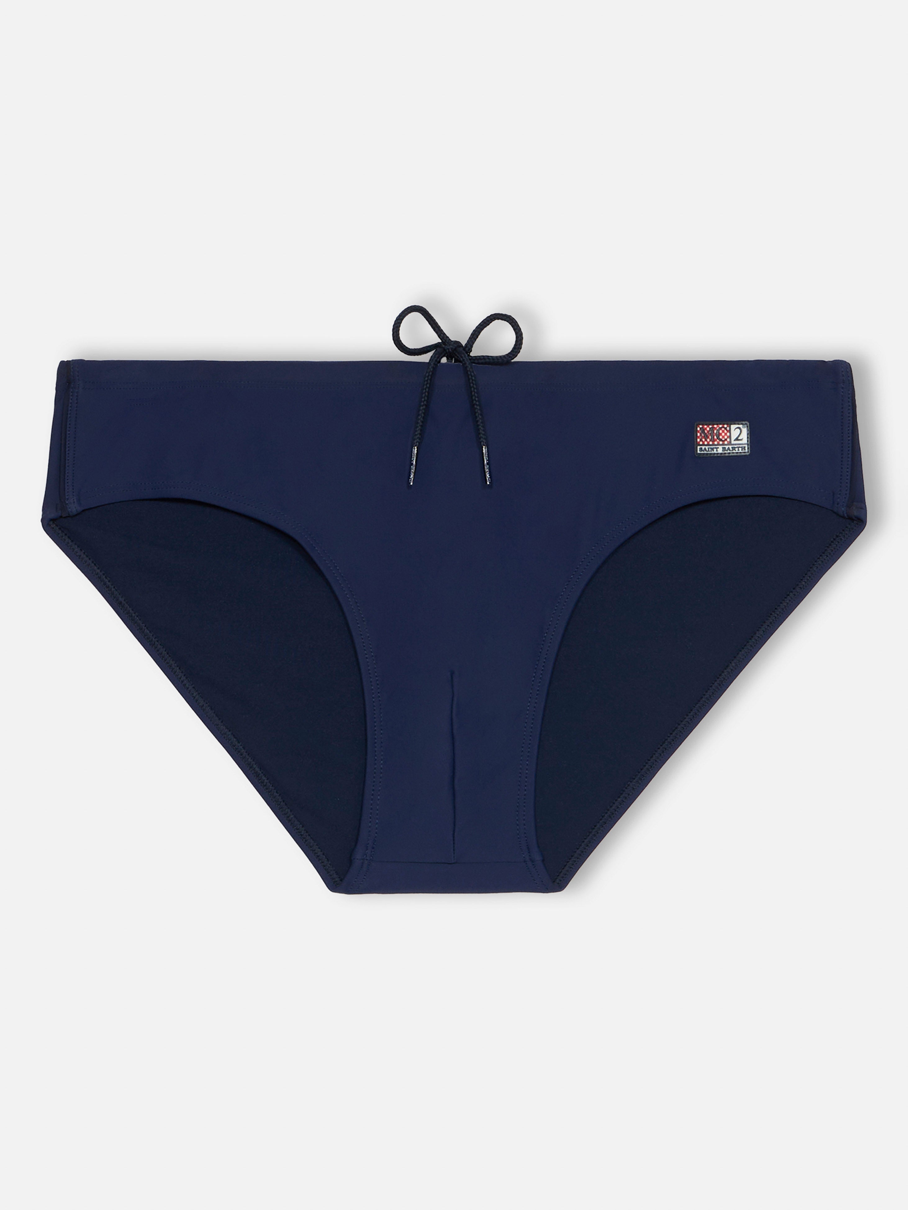 Man Navy Blue Swim Briefs Cayo Brief / Slip