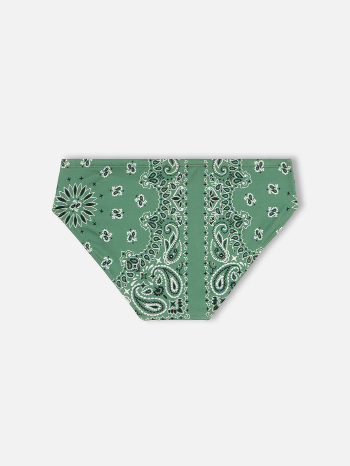 Man Bandanna Swim Briefs Cayo Green Brief / Slip