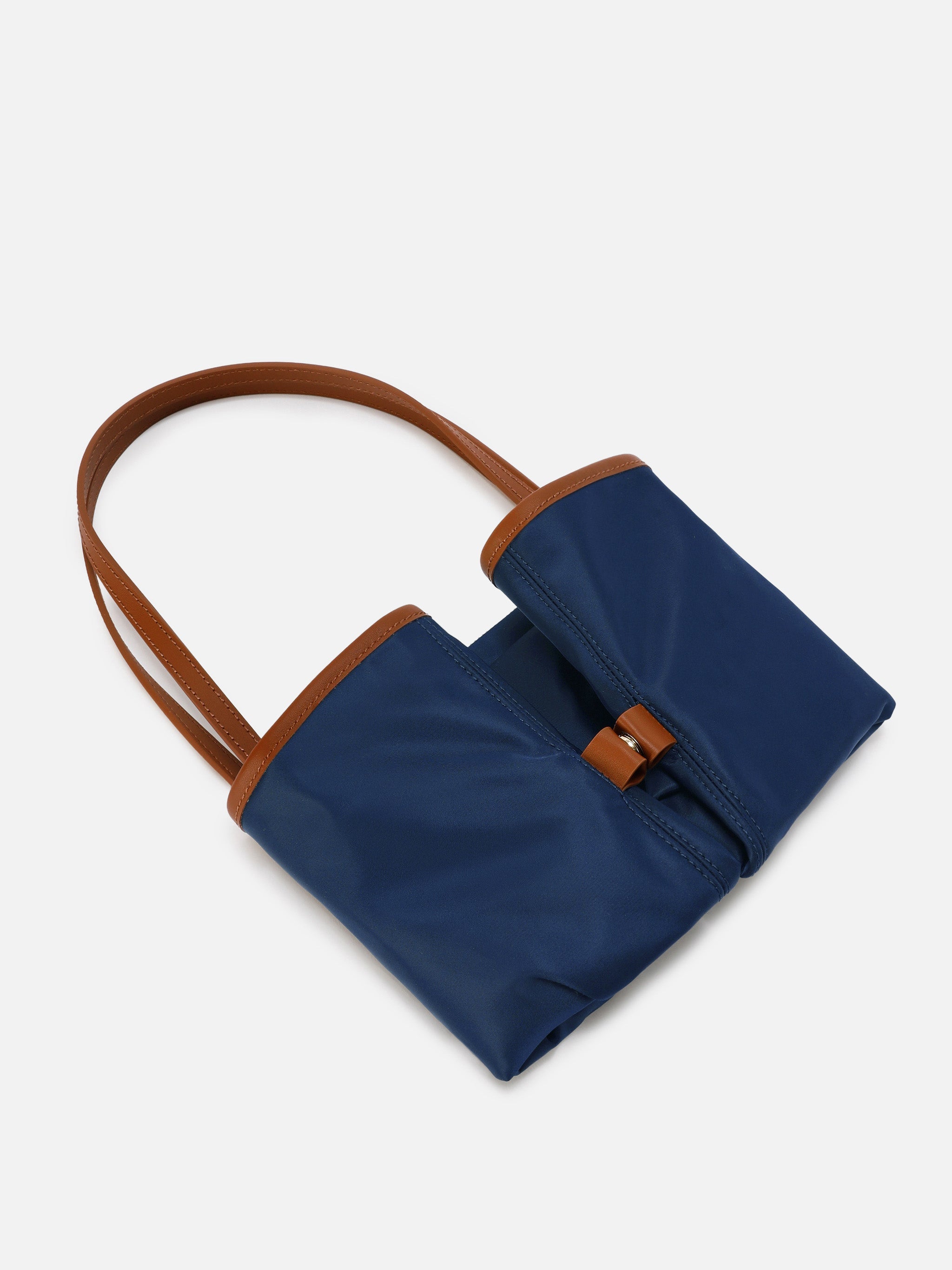 Navy Blue City Nylon Large Bag