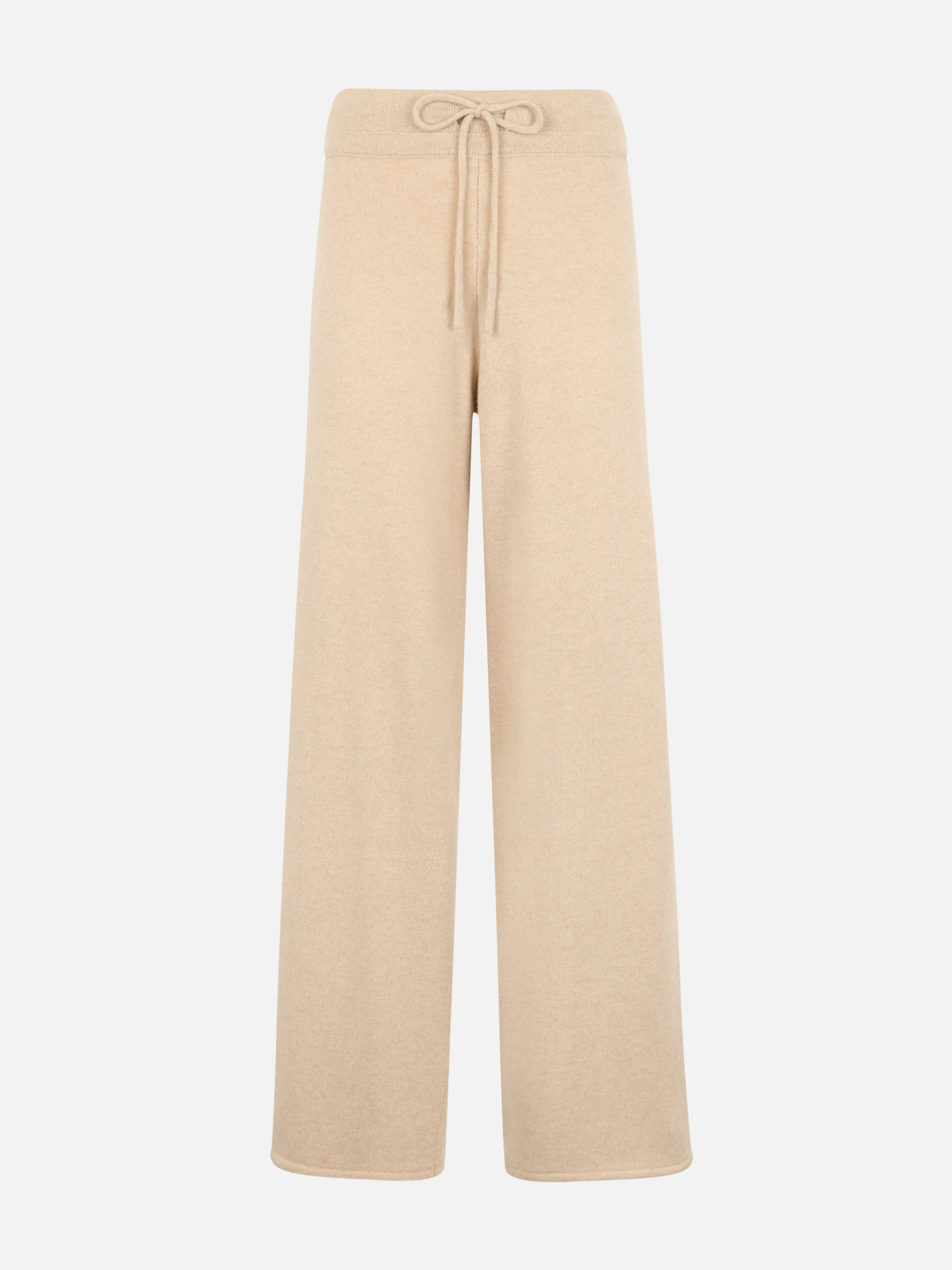 Cambon Beige Cashmere Blend Knit Pants Brown