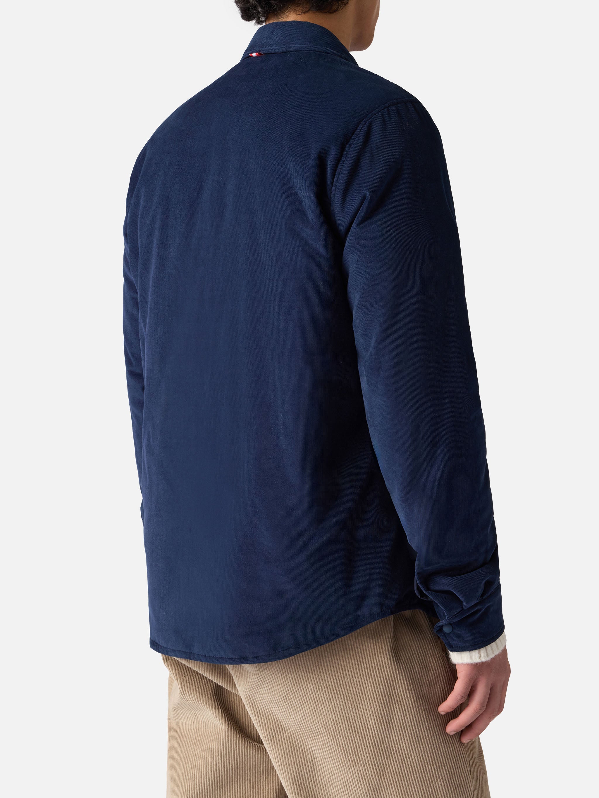 Overshirt Chalet With Pocket And St. Barth Bob Club Embroidery Blue Jacket