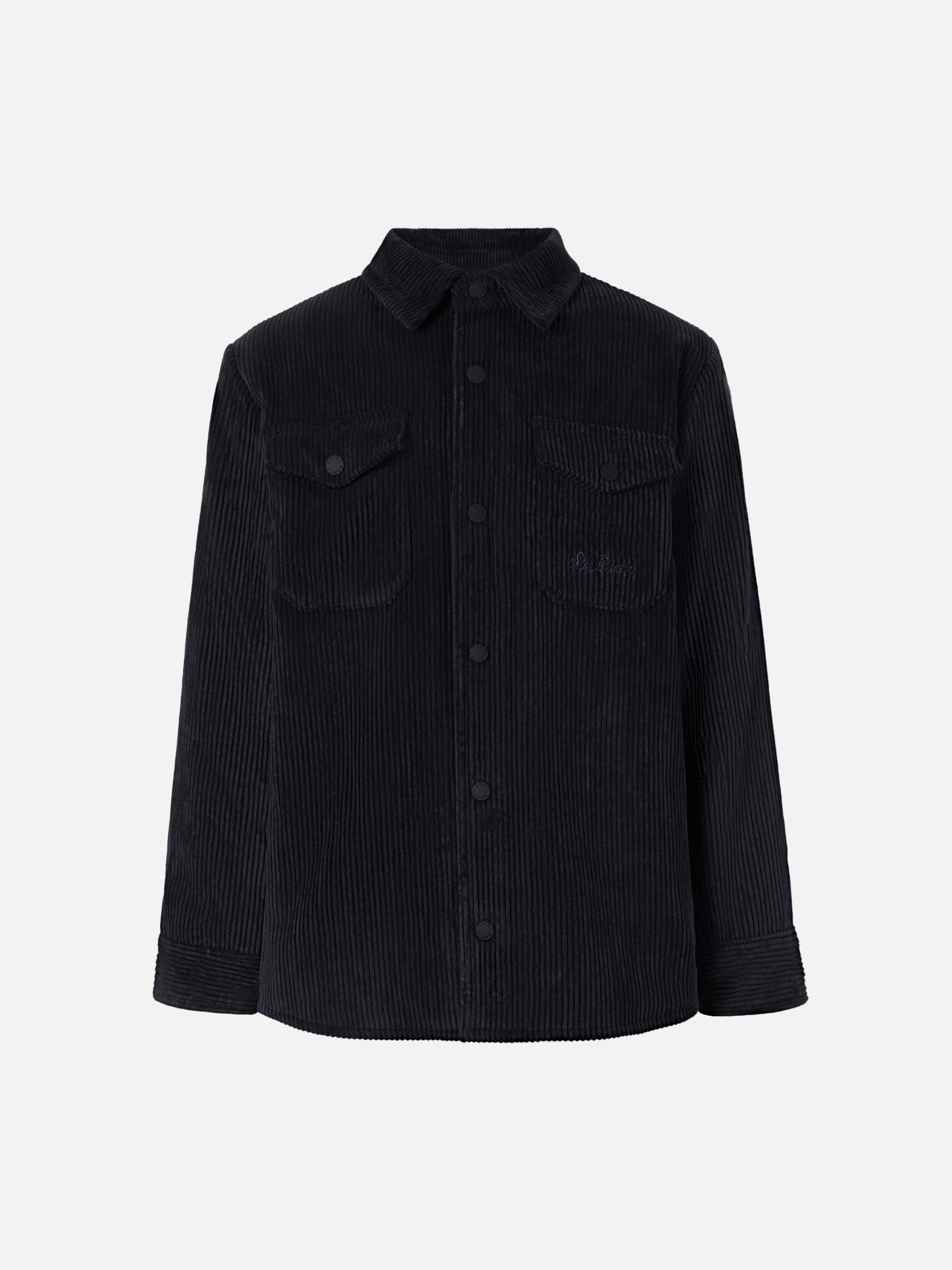 Chalet Jr Padded Corduroy Shirt Navy Blue Jacket