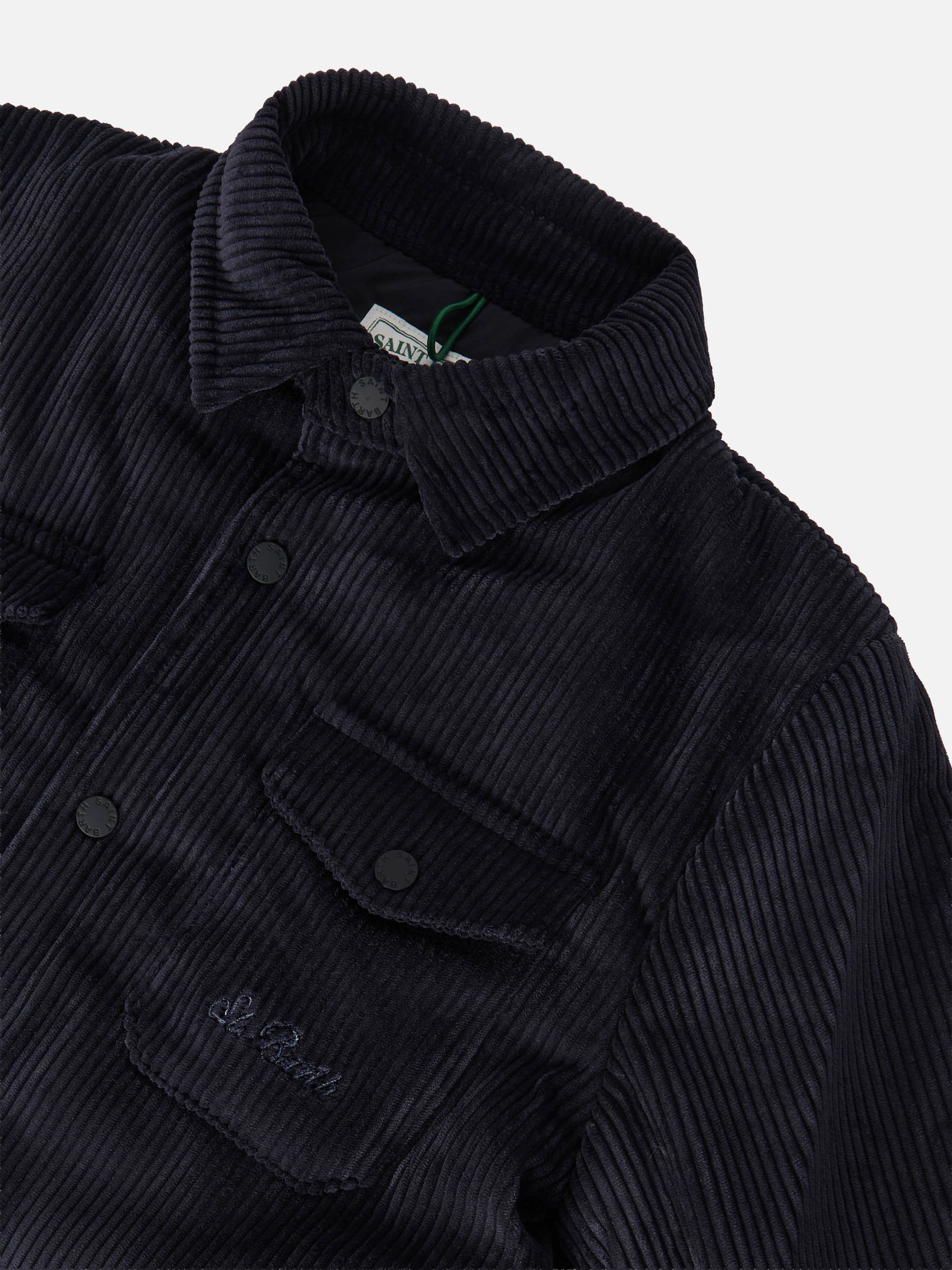 Chalet Jr Padded Corduroy Shirt Navy Blue Jacket