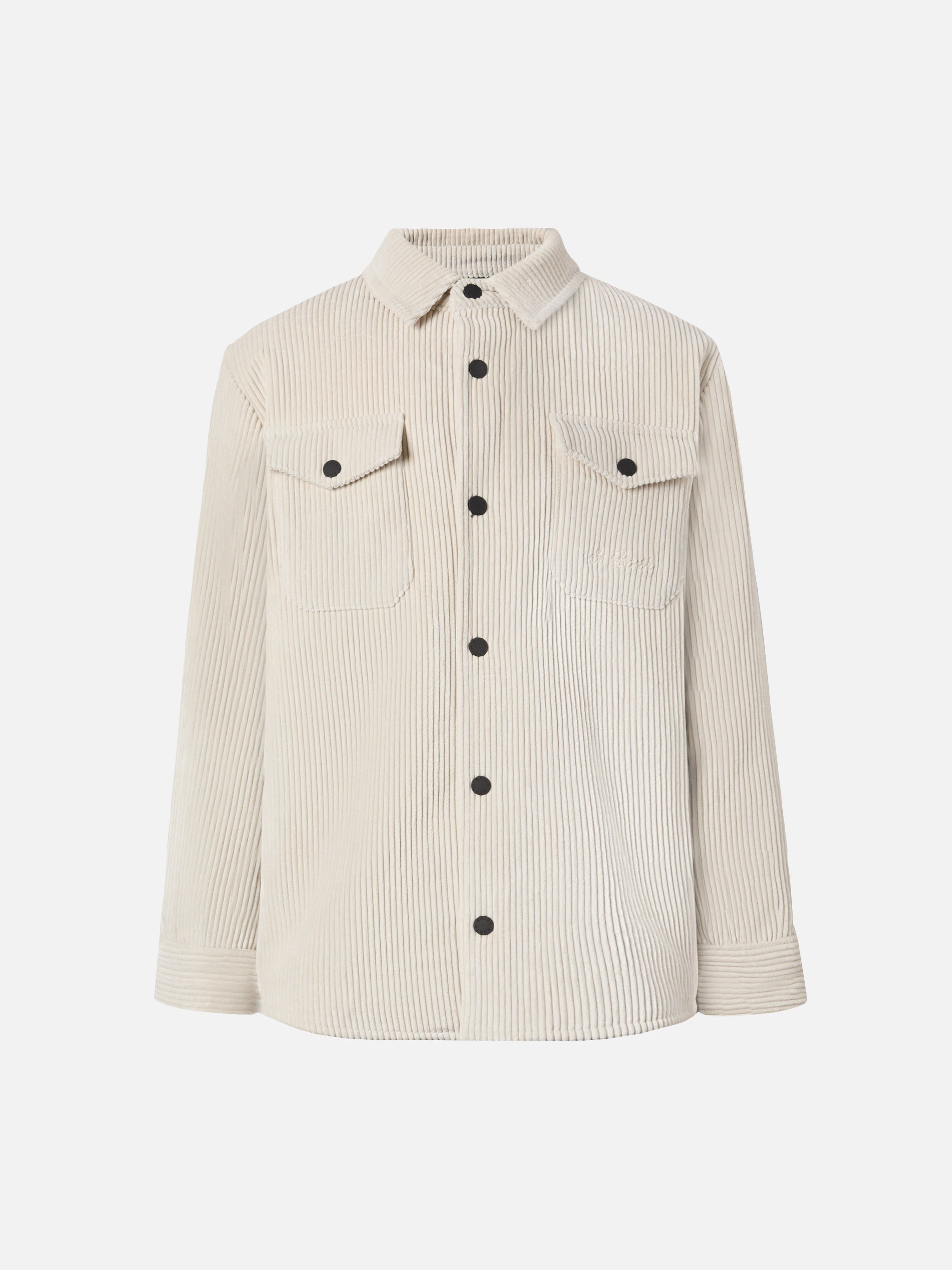 Chalet Jr Padded Corduroy Shirt Ice White Jacket