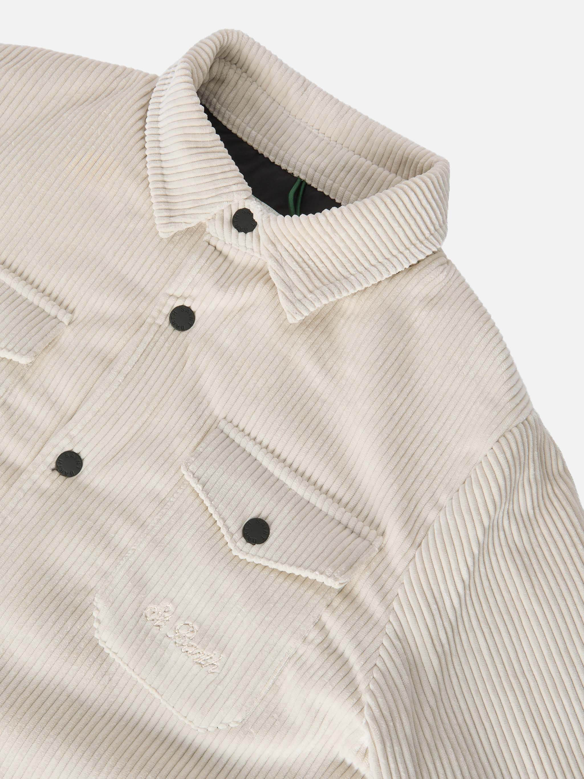 Chalet Jr Padded Corduroy Shirt Ice White Jacket