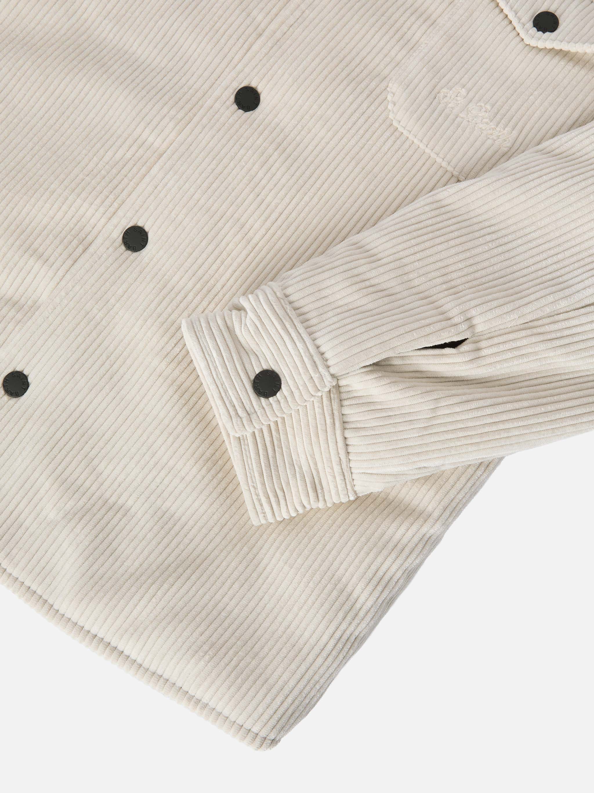Chalet Jr Padded Corduroy Shirt Ice White Jacket