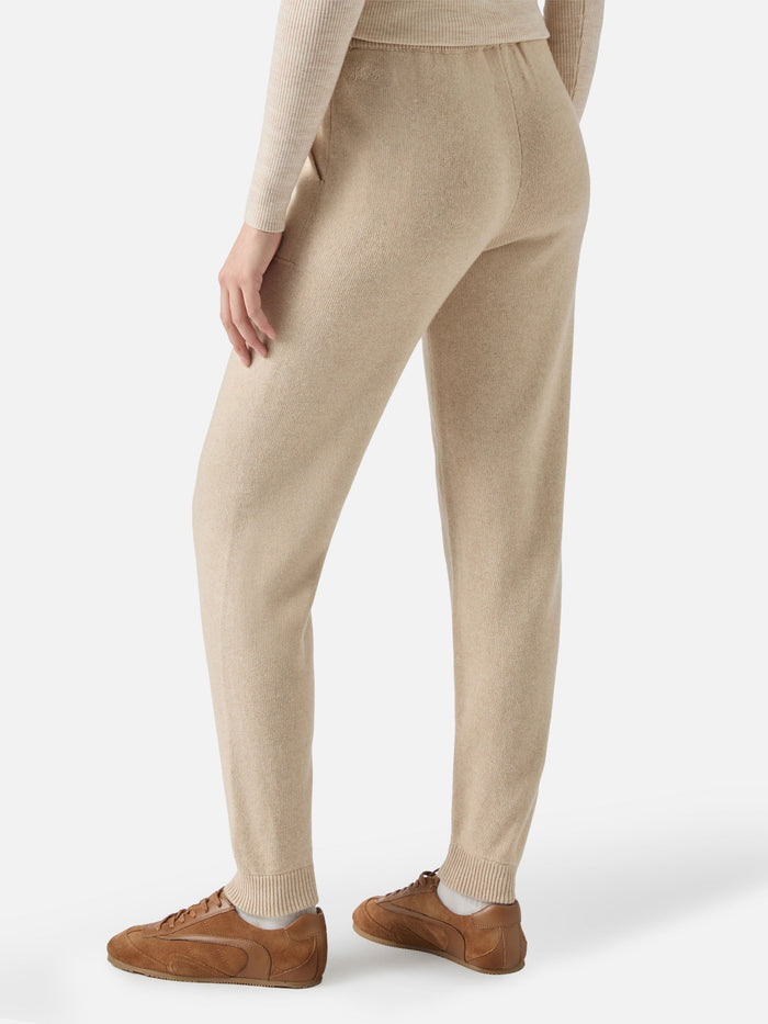 Blended Cashmere Jogger Pants Charlie Beige White