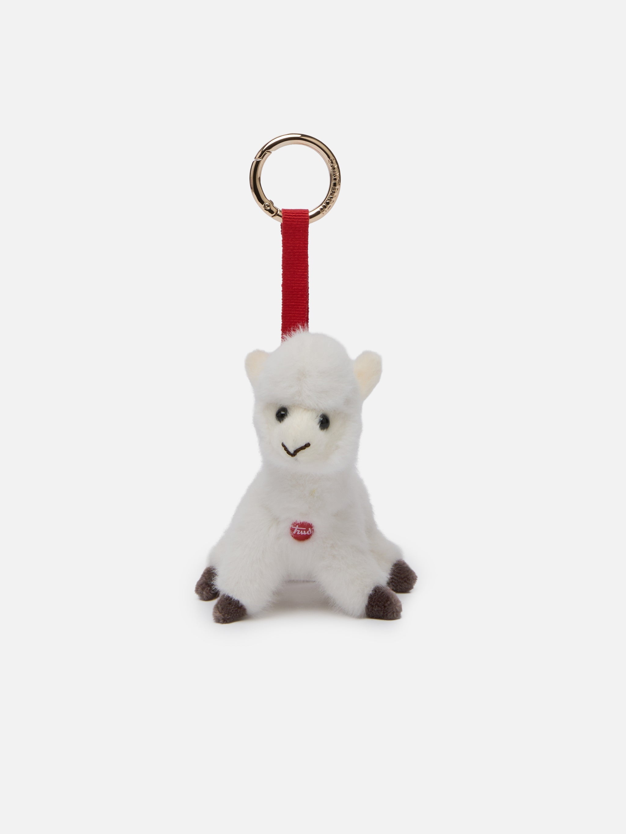 Charm With Mini Plush Alpaca | Trudi Special Edition White Small Accessories