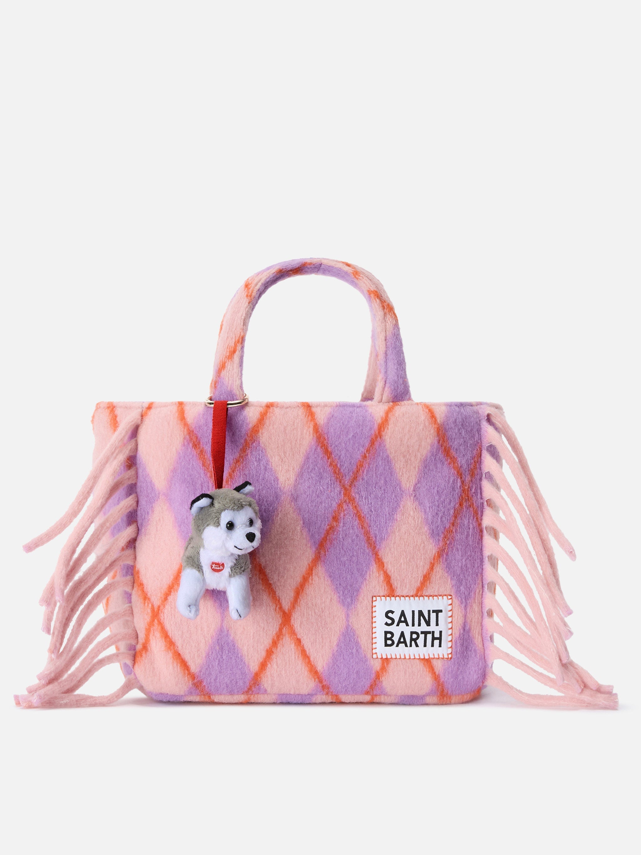 Charm With Mini Plush Husky | Trudi Special Edition Grey Small Accessories