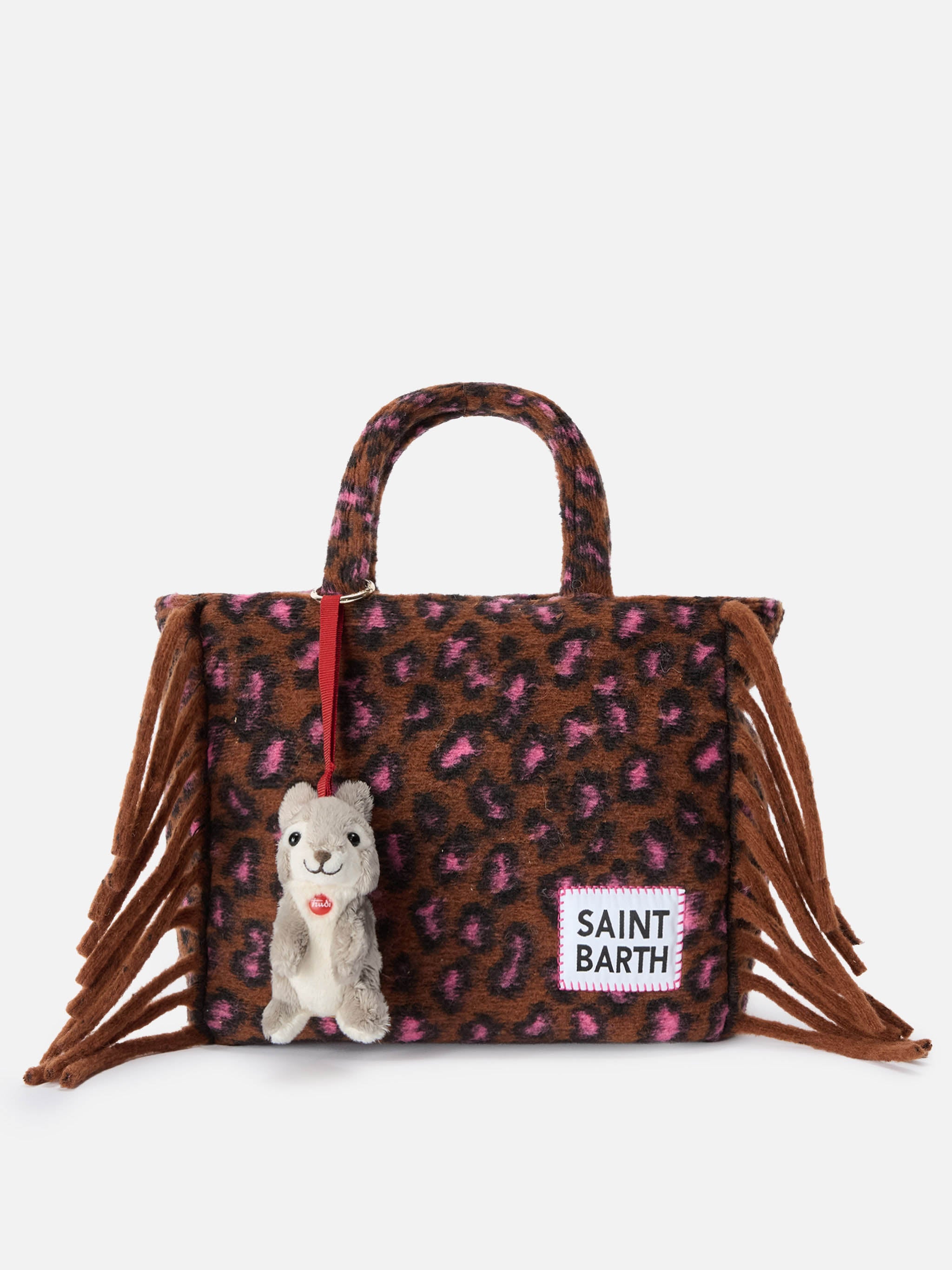Charm With Mini Plush Rabbit | Trudi Special Edition Grey Small Accessories