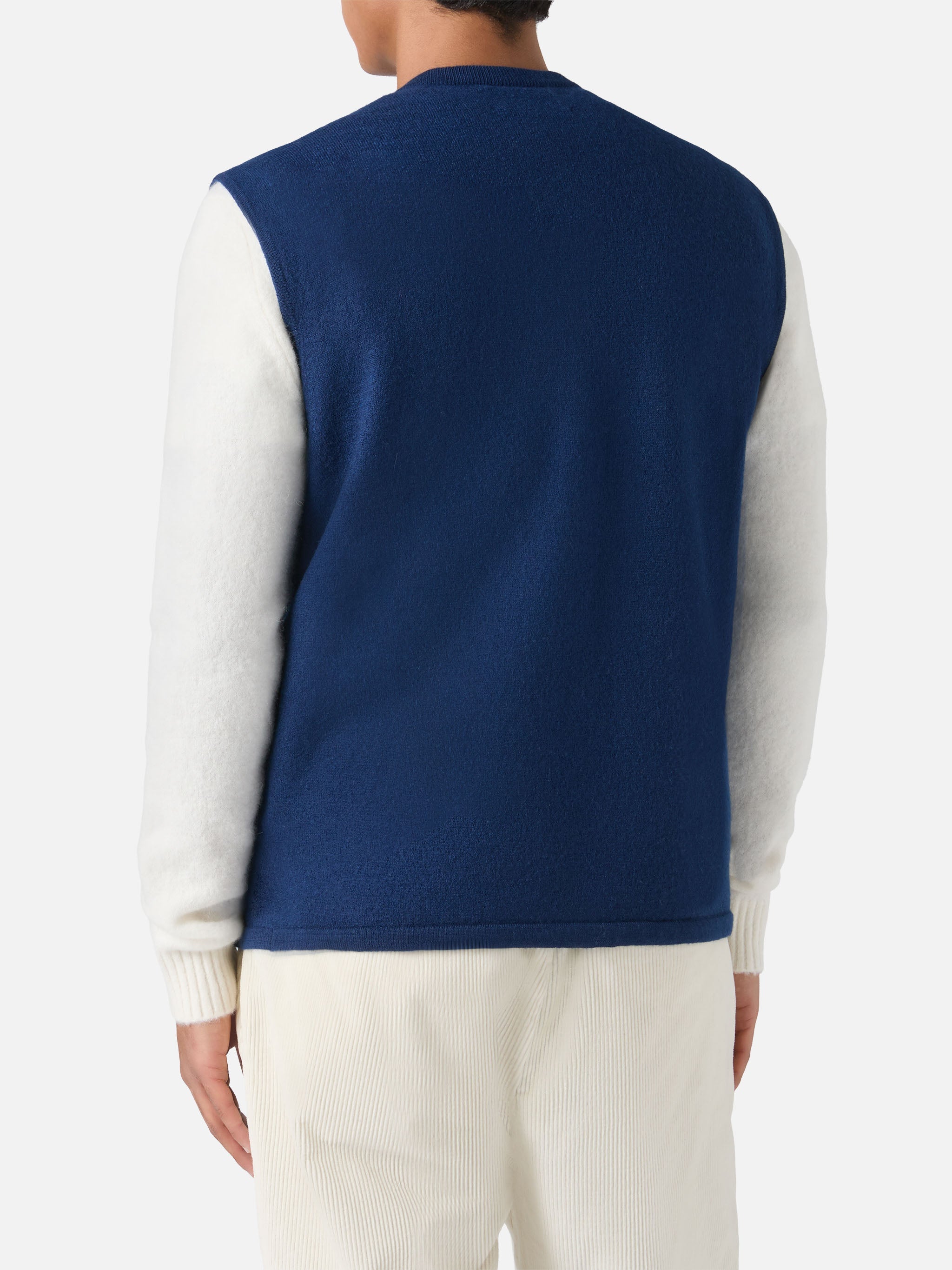 Sleeveless Vest Chioto Navy Blue Knitwear