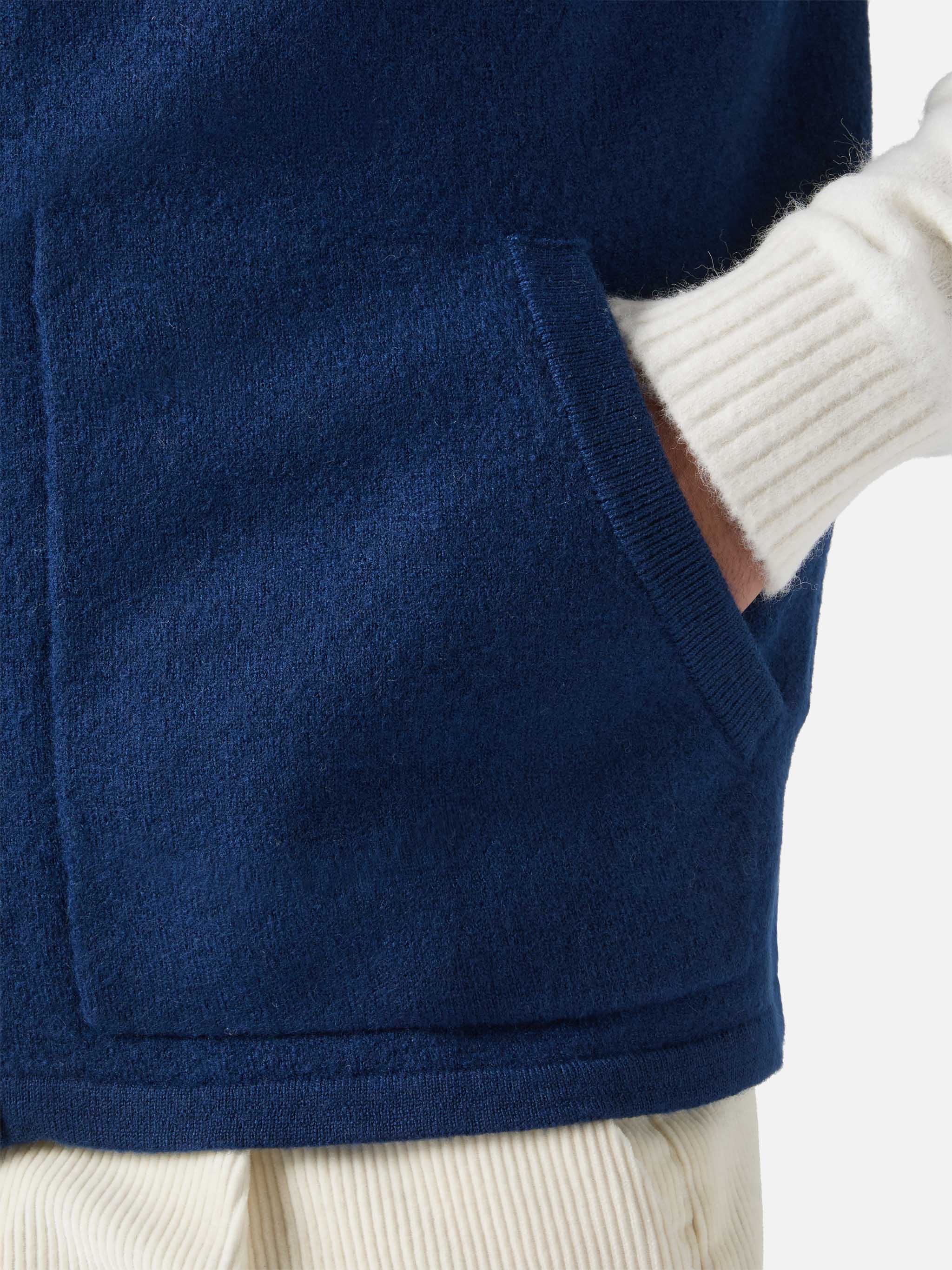 Sleeveless Vest Chioto Navy Blue Knitwear