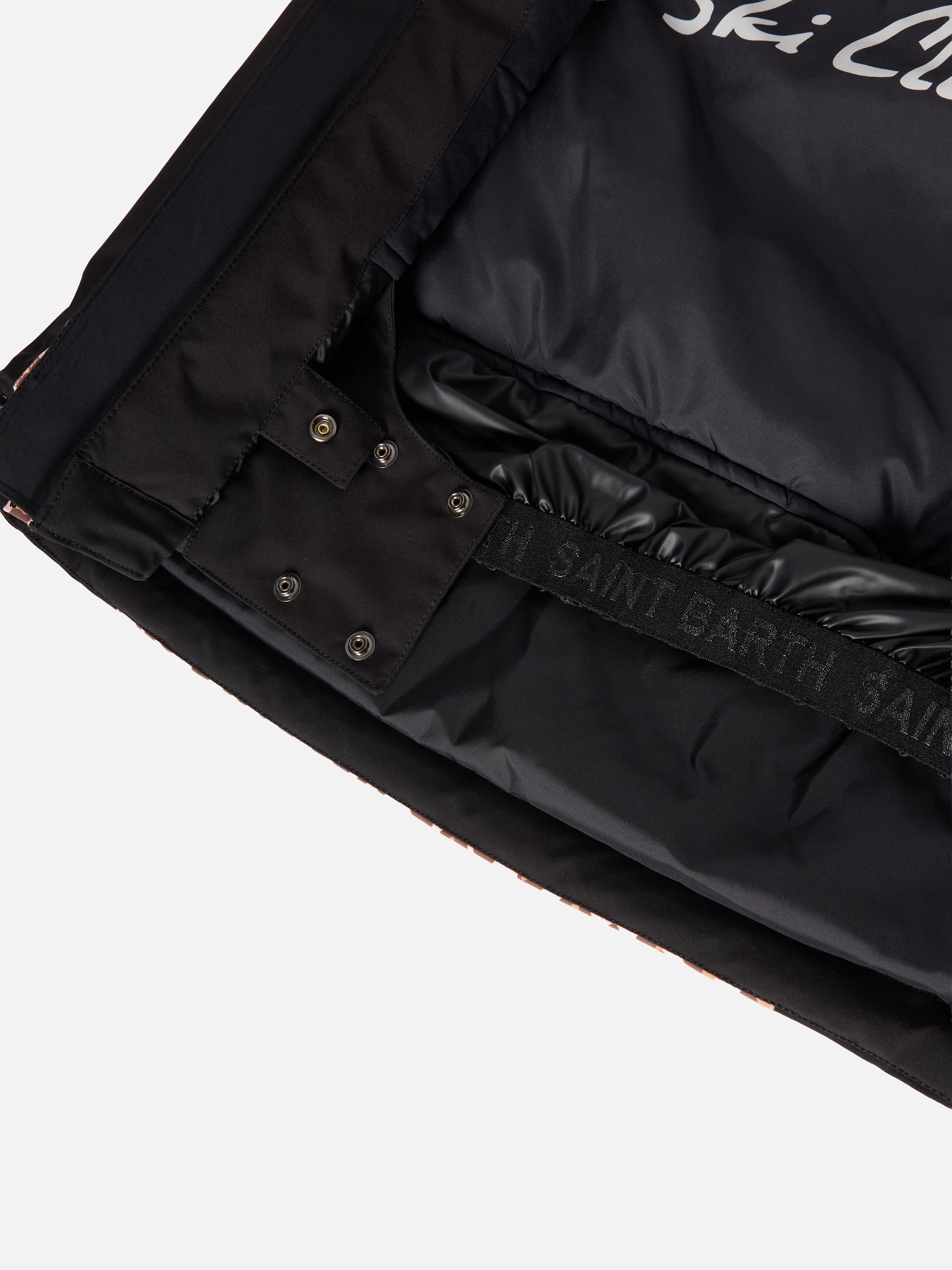 Ski Jacket Chavanette With Leopard Print Pink