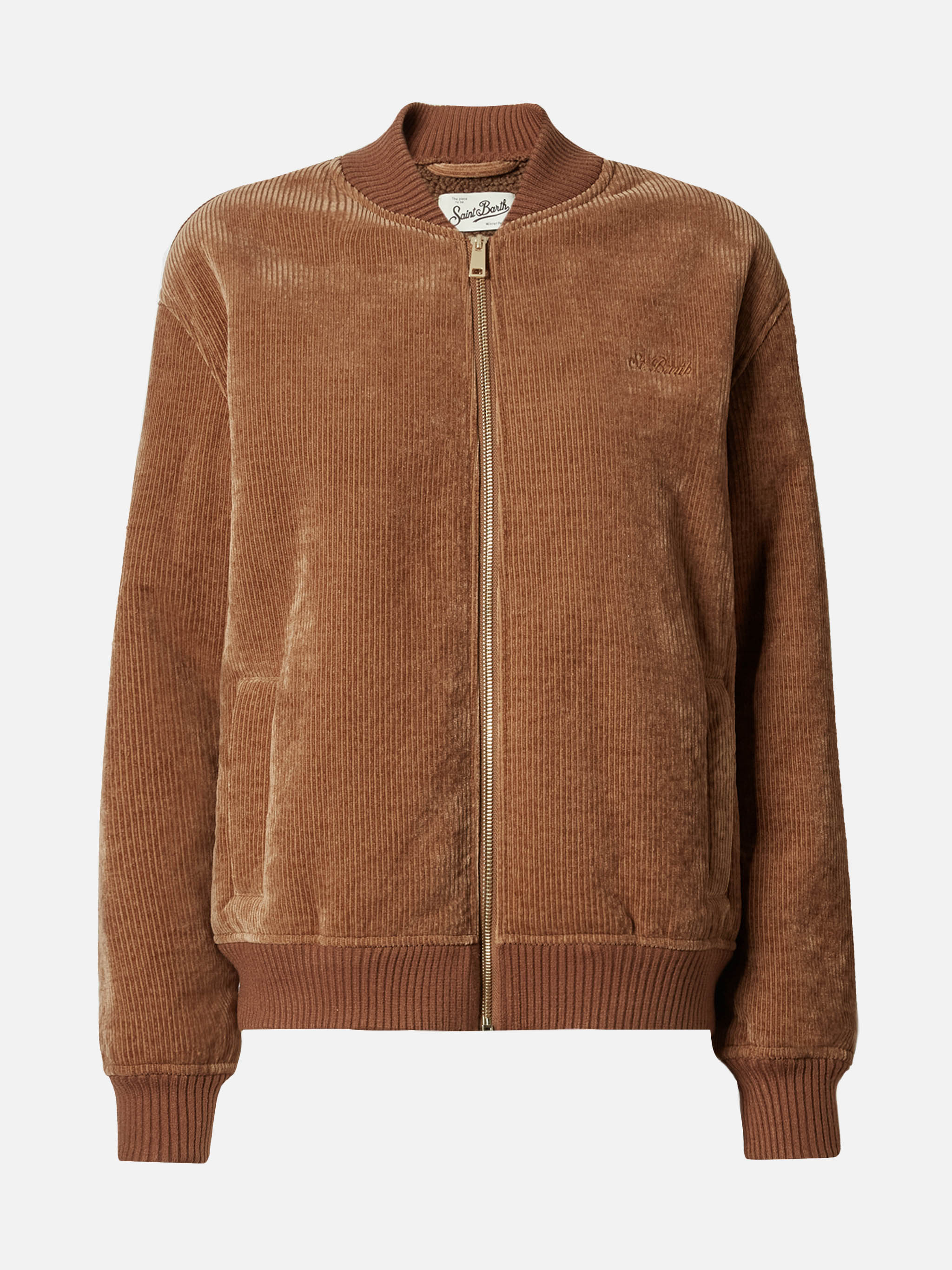 Celia Corduroy Bomber With Teddy Lining Brown Jacket