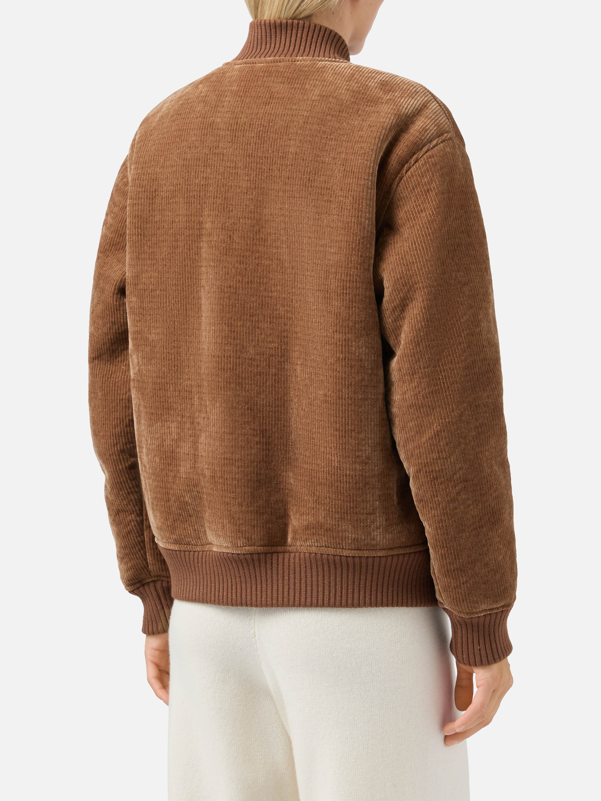 Celia Corduroy Bomber With Teddy Lining Brown Jacket