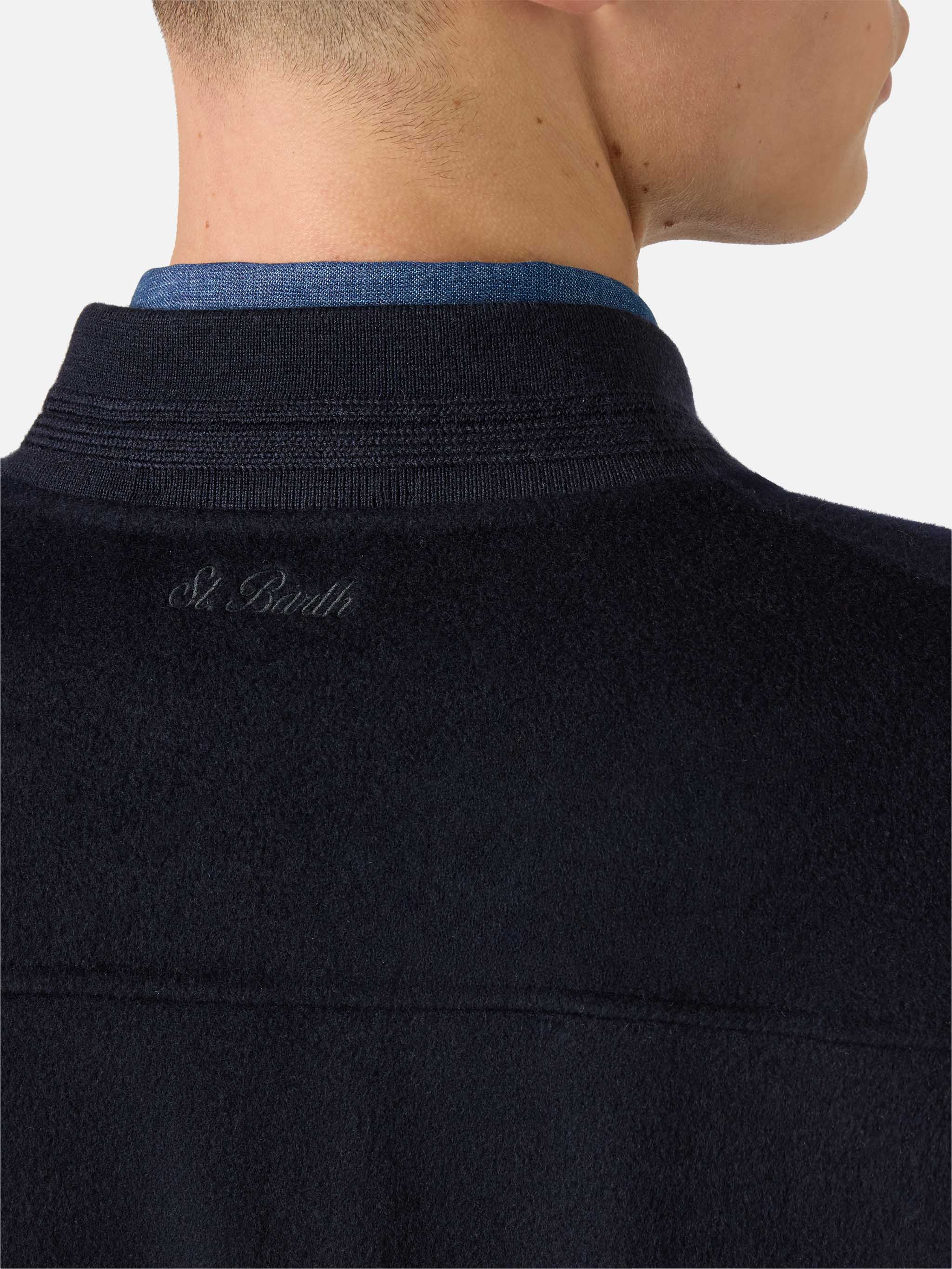 Unlined Camden Wool Bomber Blue Jacket