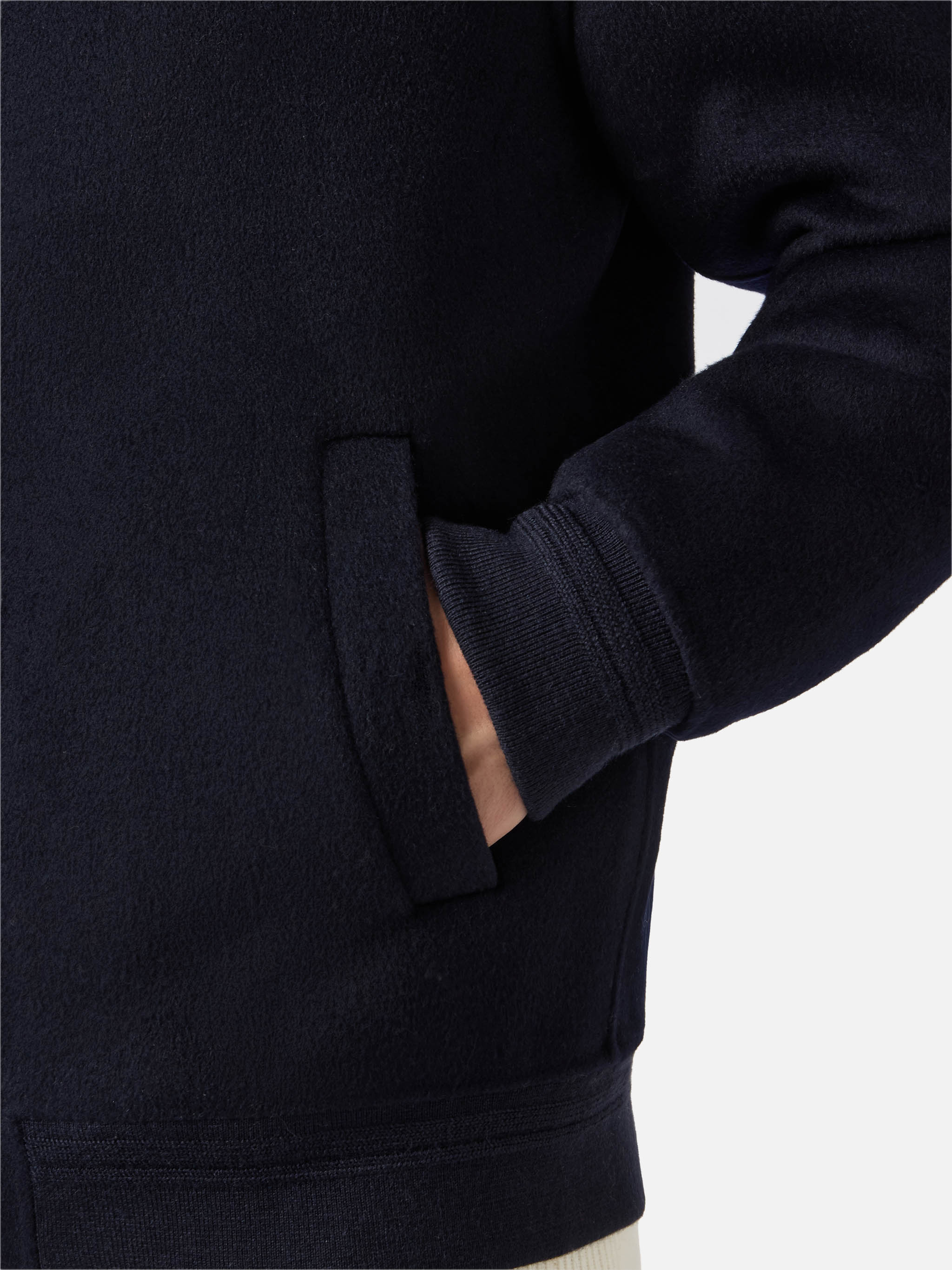 Unlined Camden Wool Bomber Blue Jacket