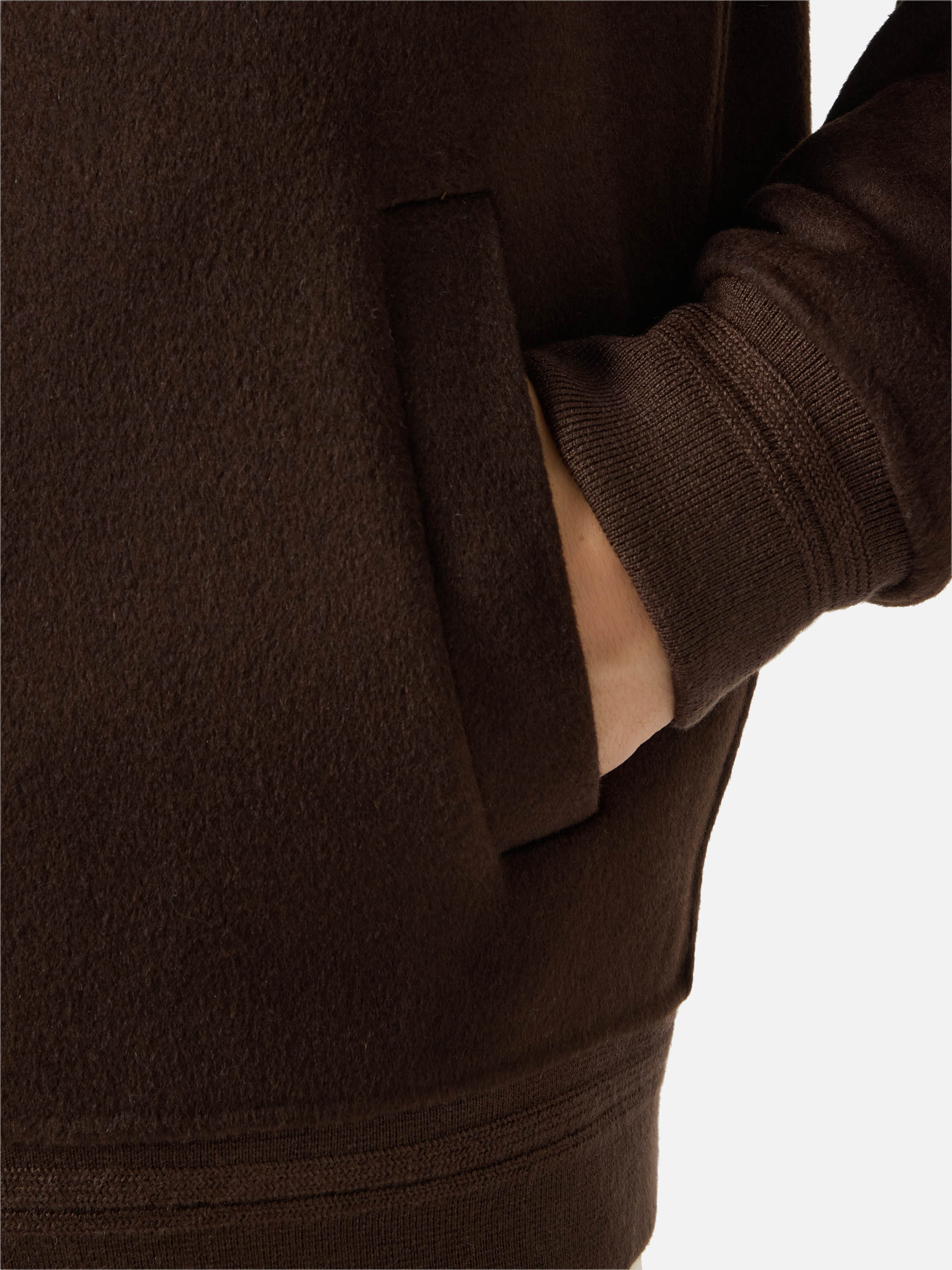 Unlined Camden Wool Bomber Brown Jacket