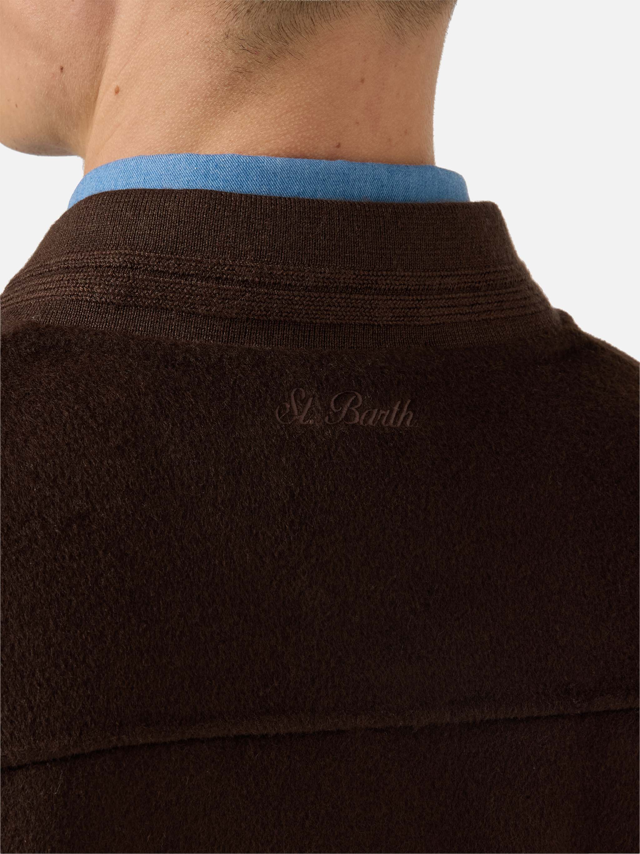 Unlined Camden Wool Bomber Brown Jacket