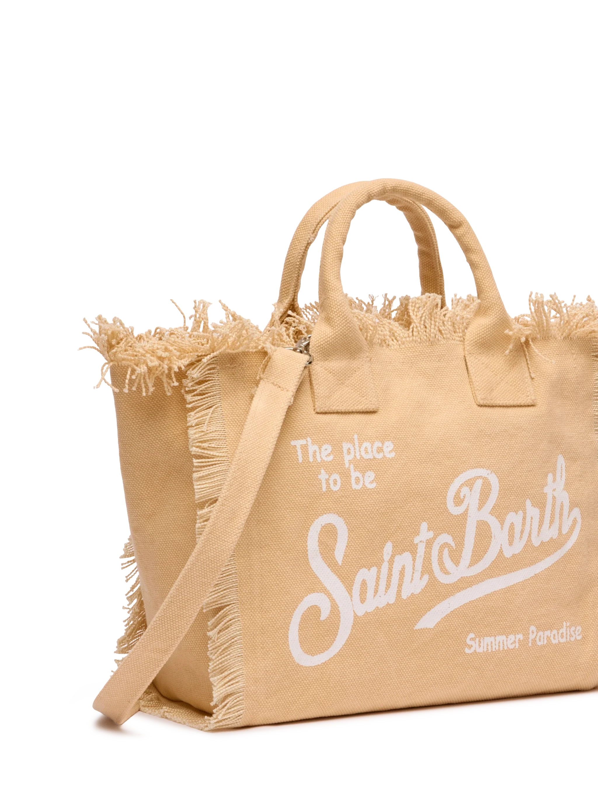 Colette Beige Cotton Canvas Handbag Brown Bag