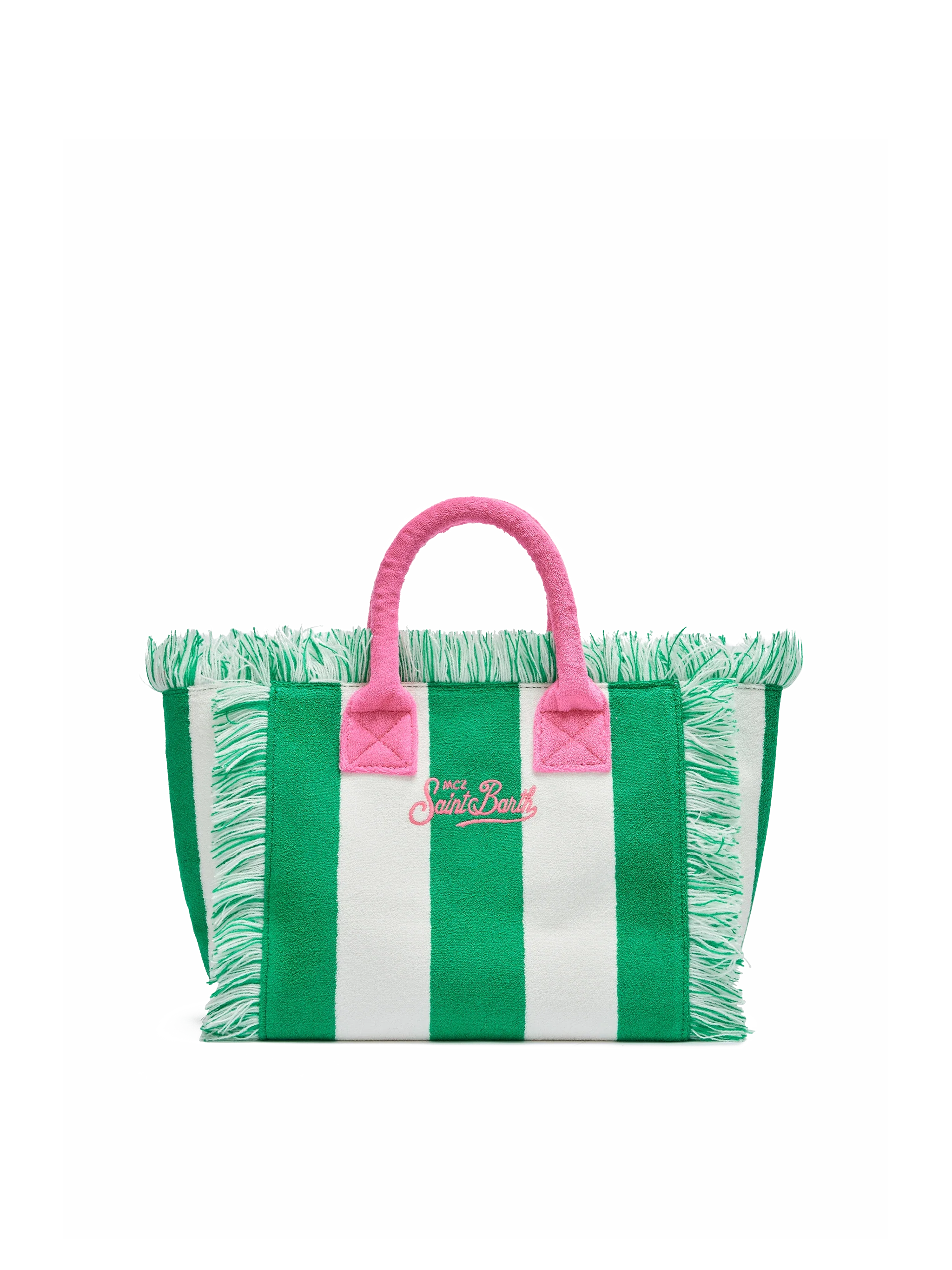 Colette Sponge Green Striped Terry Handbag __single__ Bag