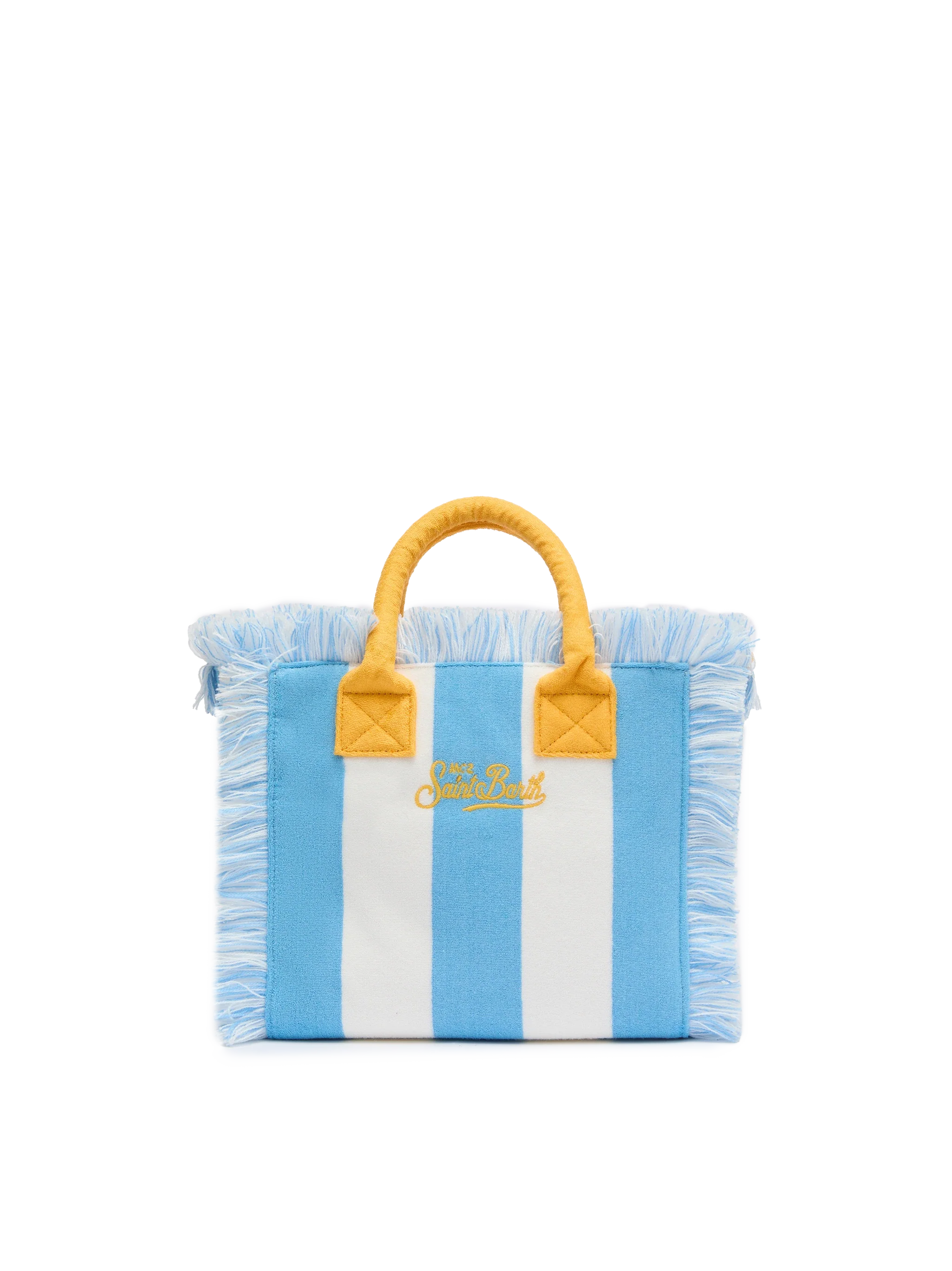 Colette Sponge Light Blue Striped Terry Handbag Bag