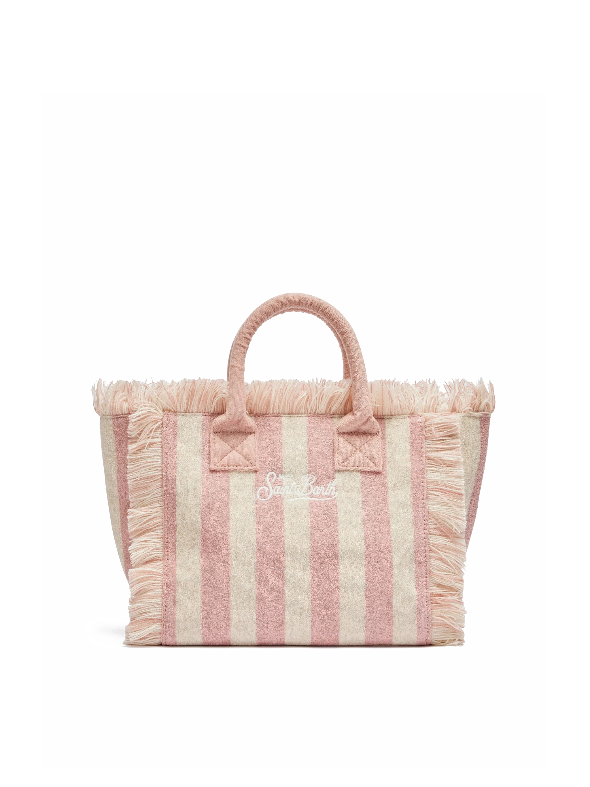 Colette Sponge Light Pink Striped Terry Handbag Bag