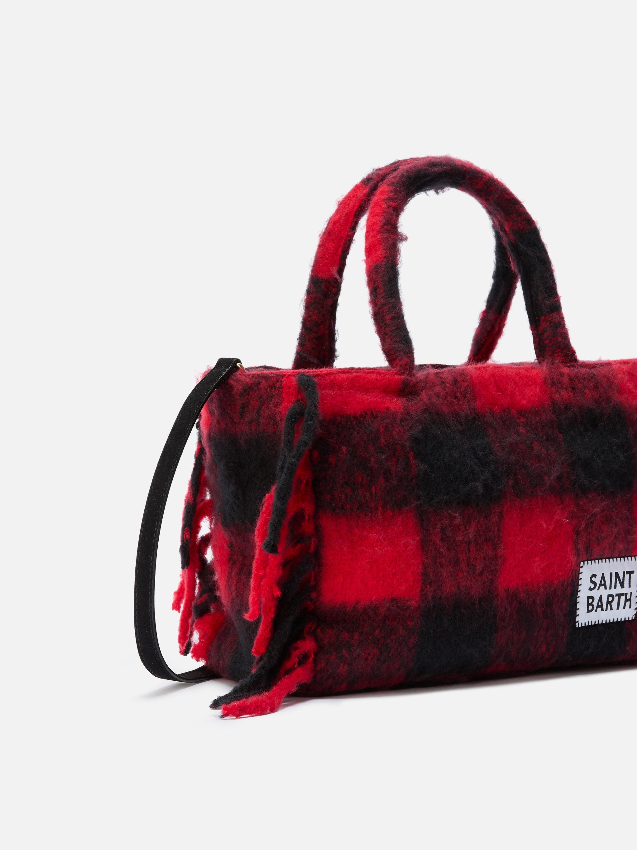 Colette Blanket Handbag With Check Print Bag