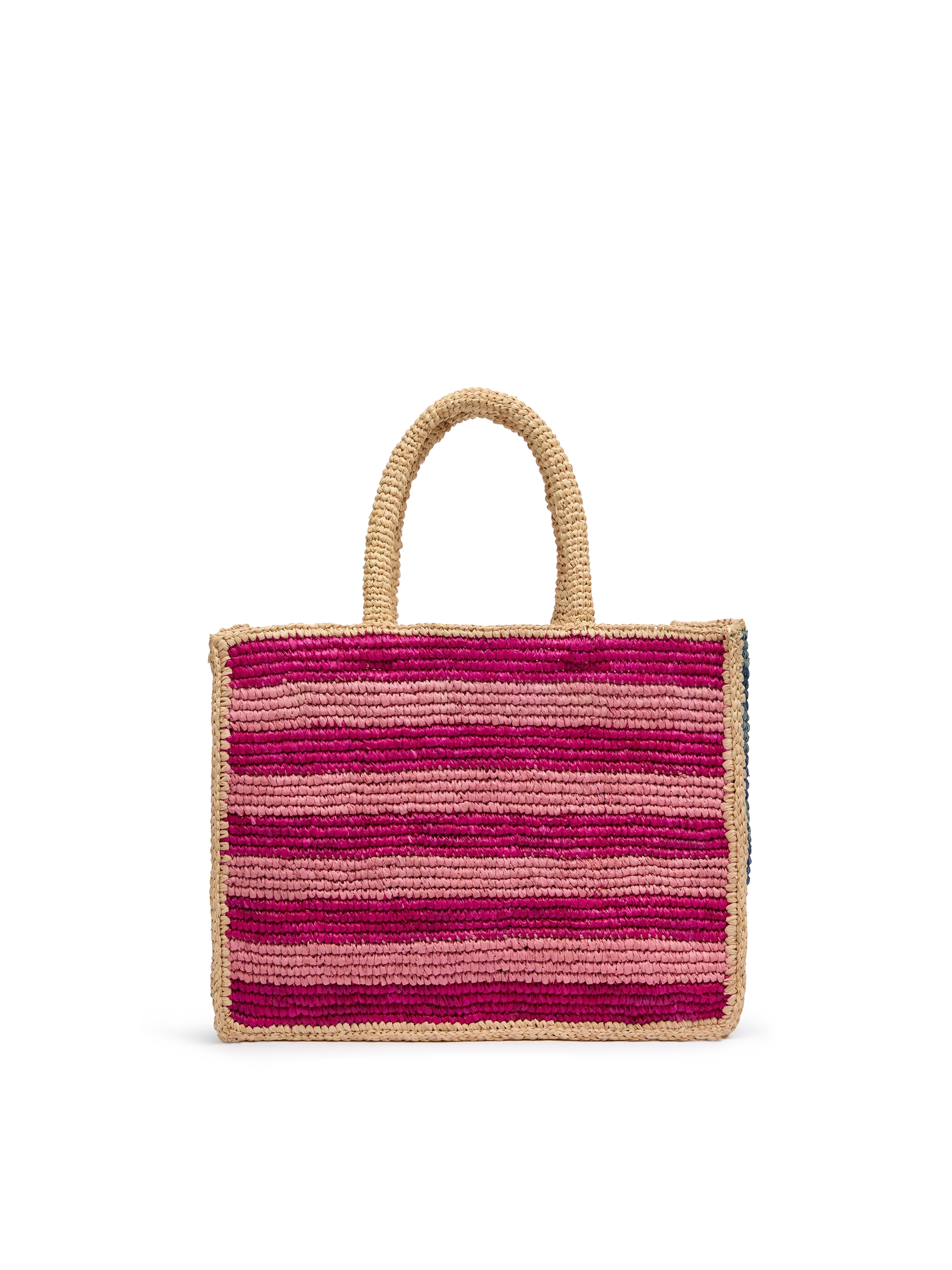Colette Raffia Multicolor Striped Handbag With Logo Embroidery __single__ Bag